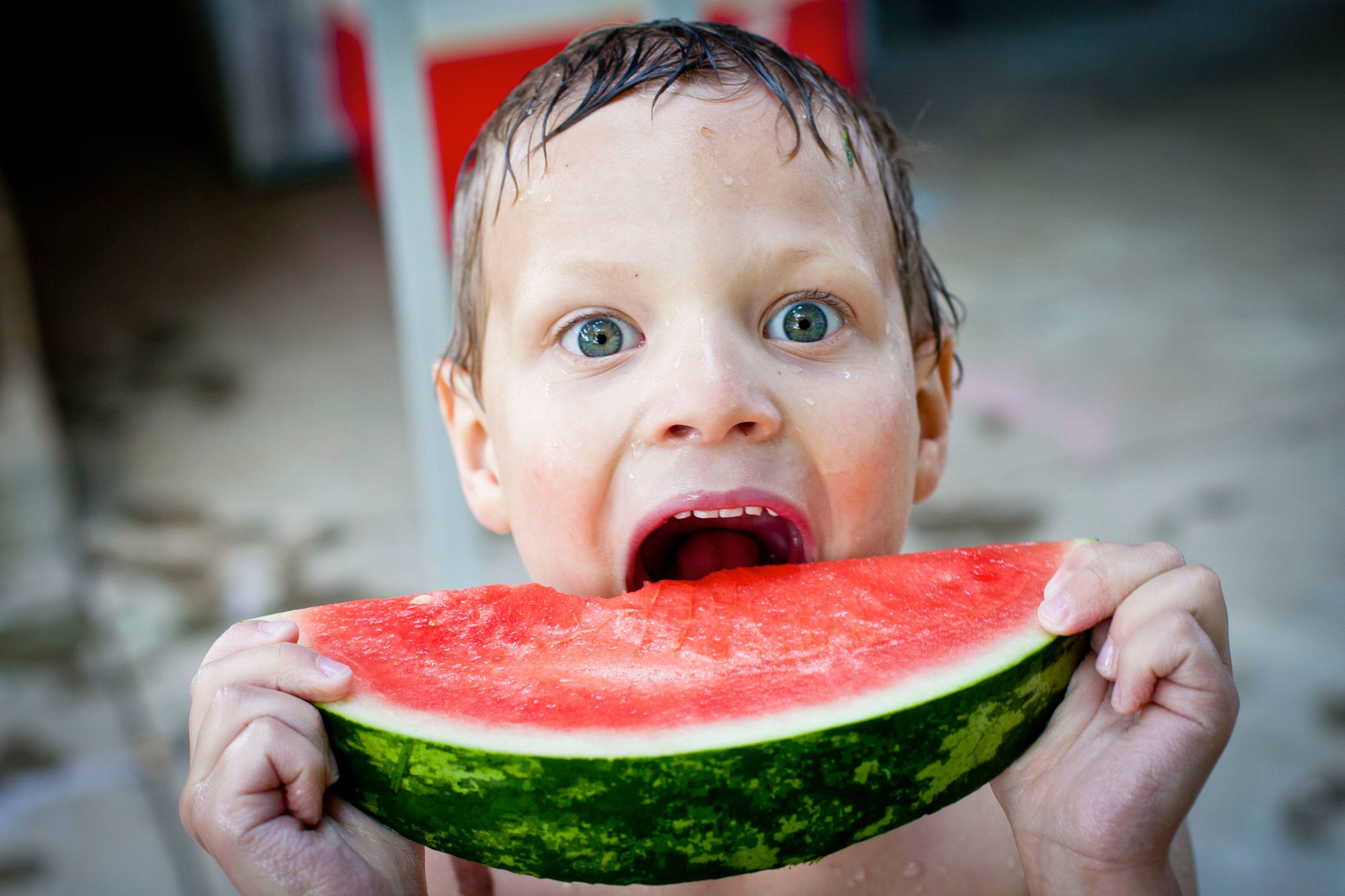 Watermelon boy photo