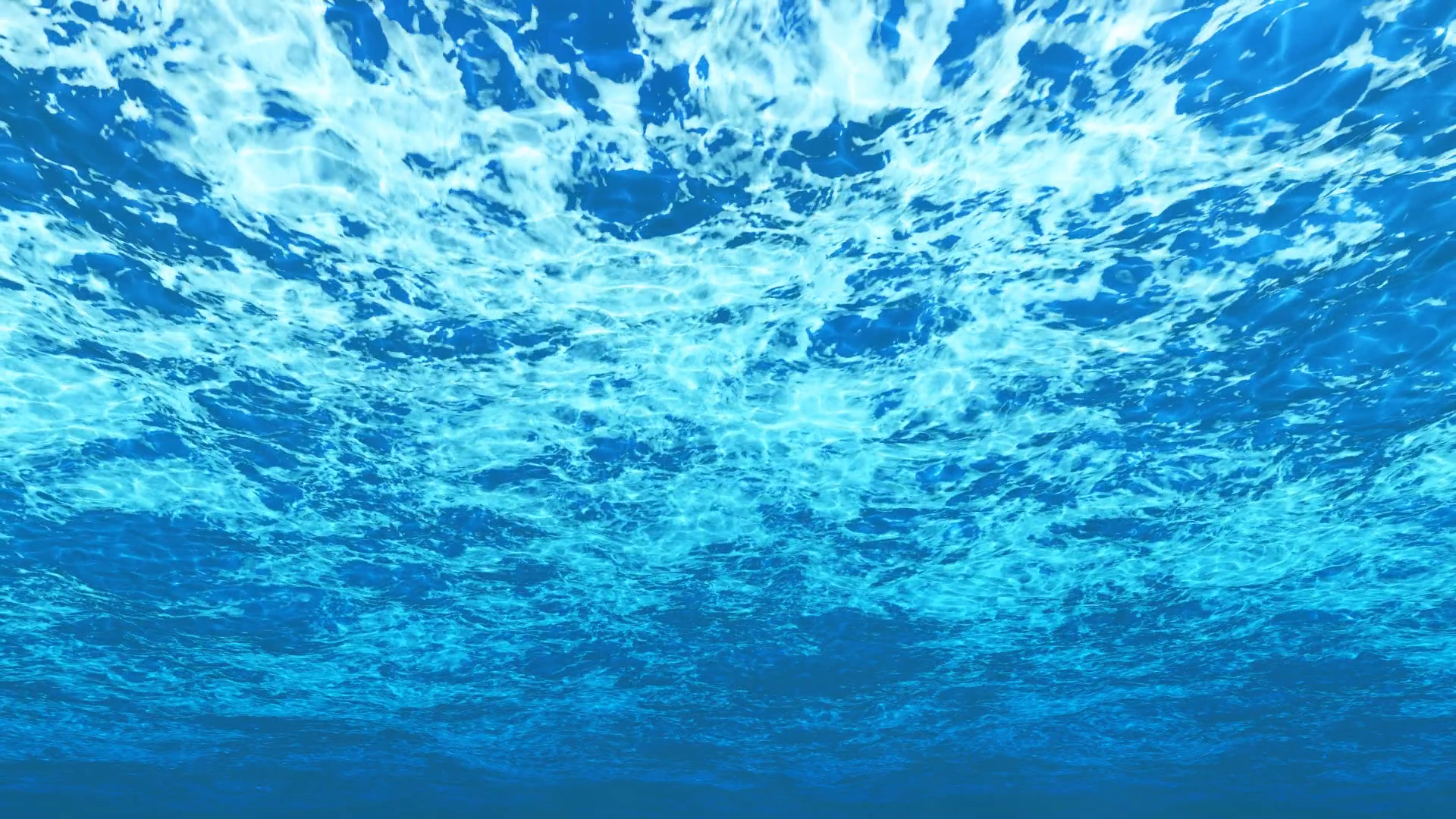 Digitally generated simple underwater background. View from under ...