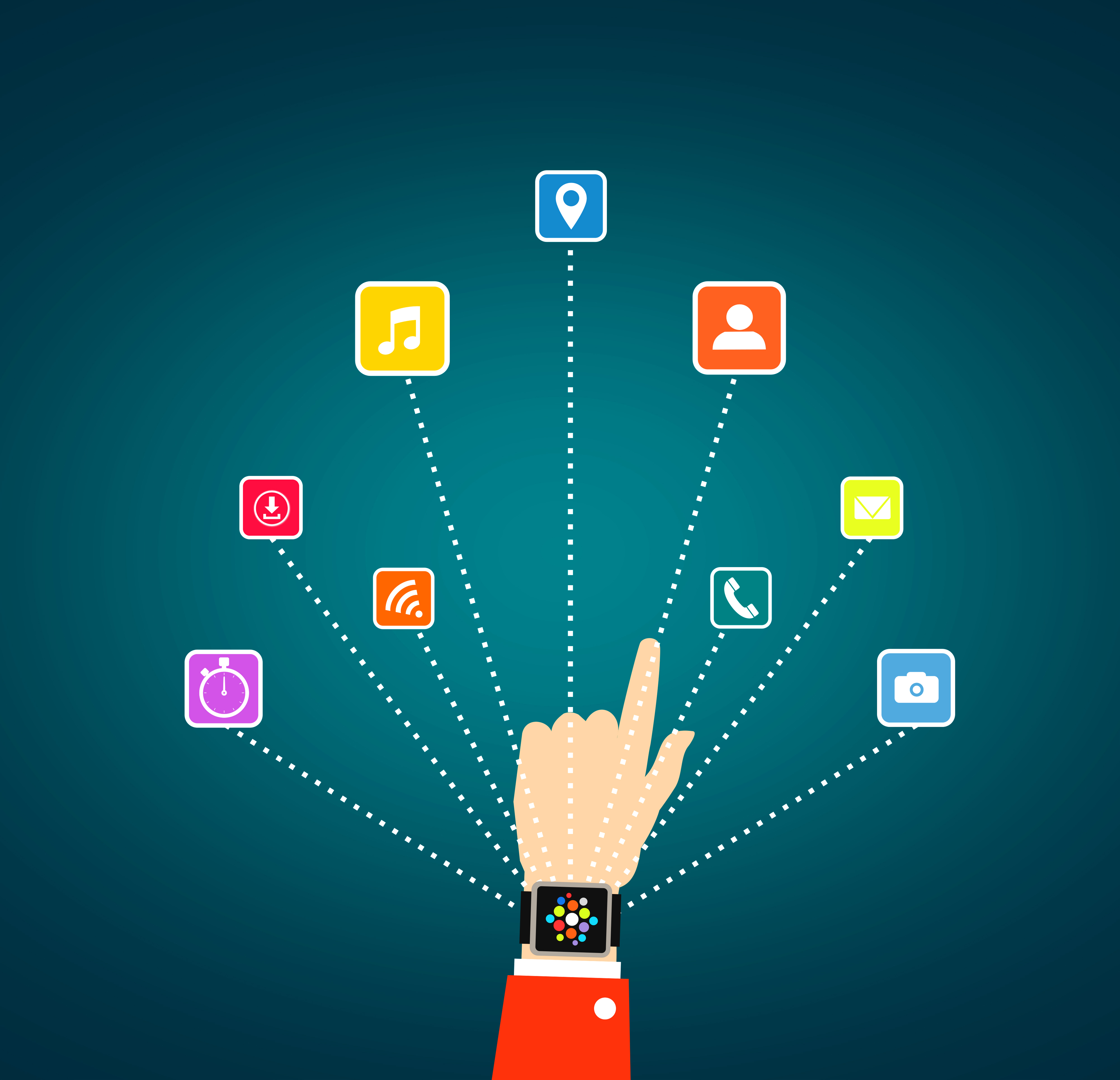 Wearable and smartwatch technology - Concept, Abstract, People, Simple, Set, HQ Photo