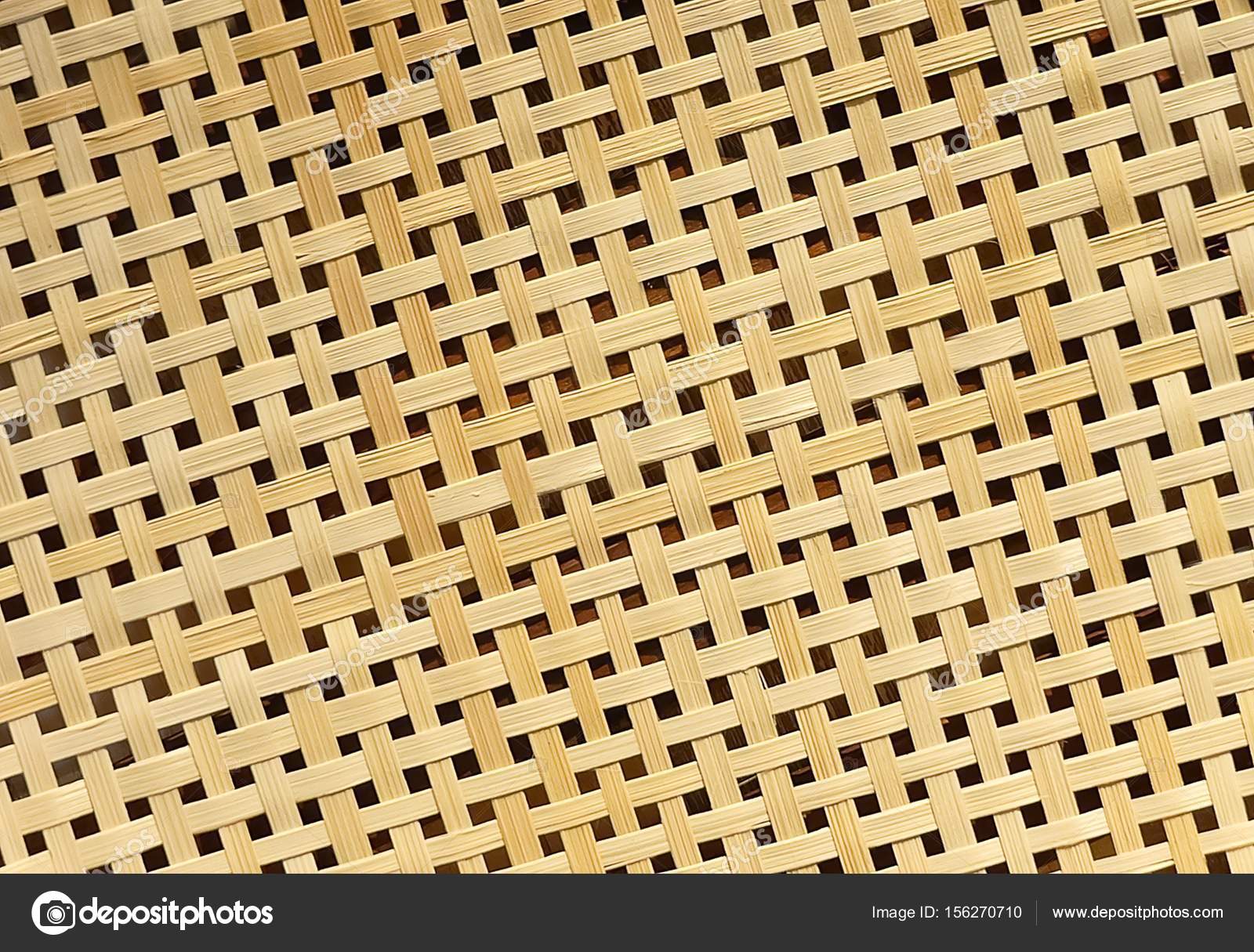 Closed Up of Rattan Texture of Basket Weave Pattern — Stock Photo ...