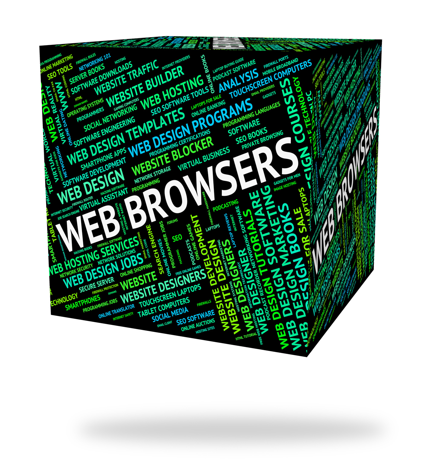 Web browsers indicates browsing text and website photo
