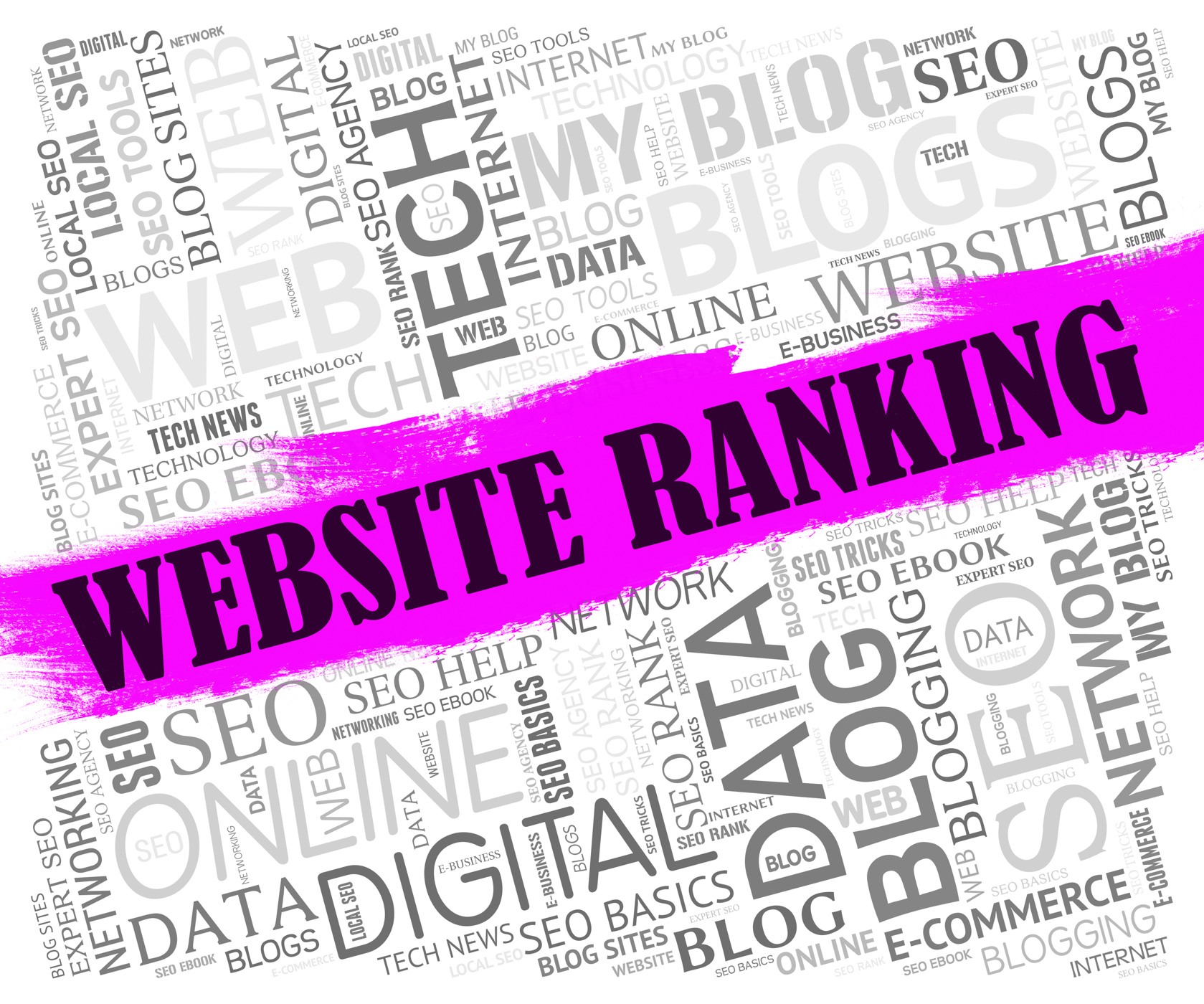 Website ranking means search engine and marketing photo