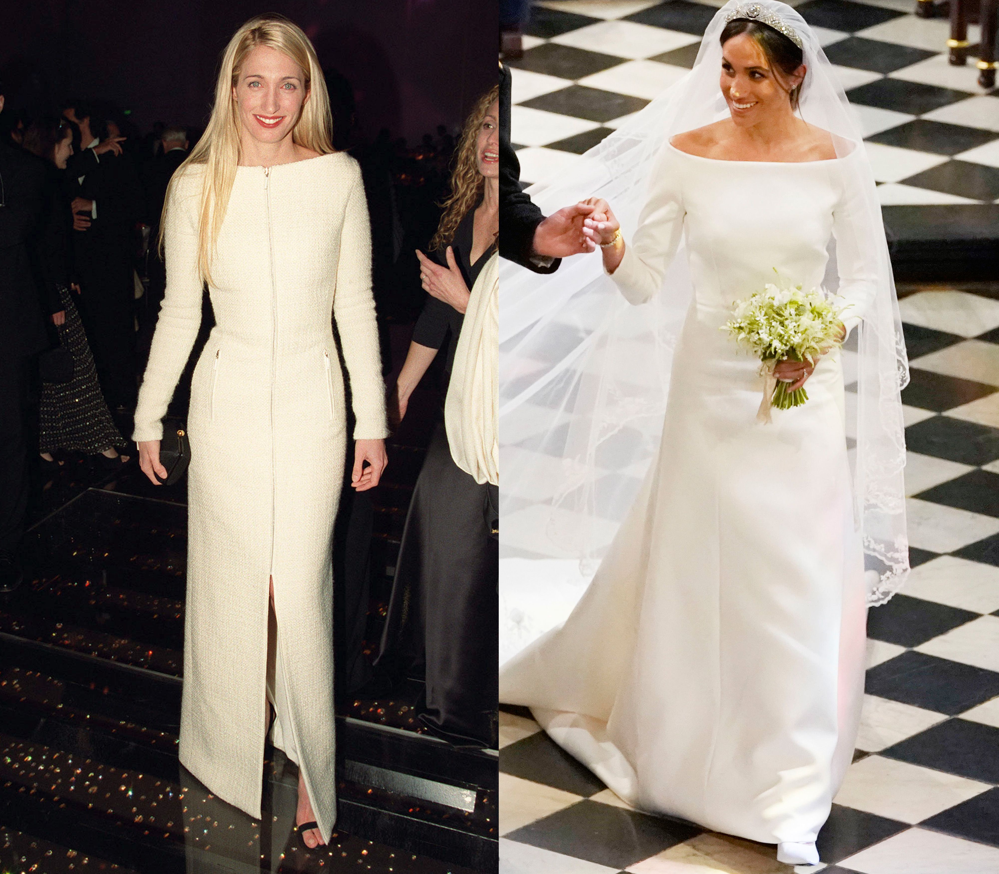 How Meghan Markle's Wedding Dress Pays Tribute to Carolyn Bessette ...