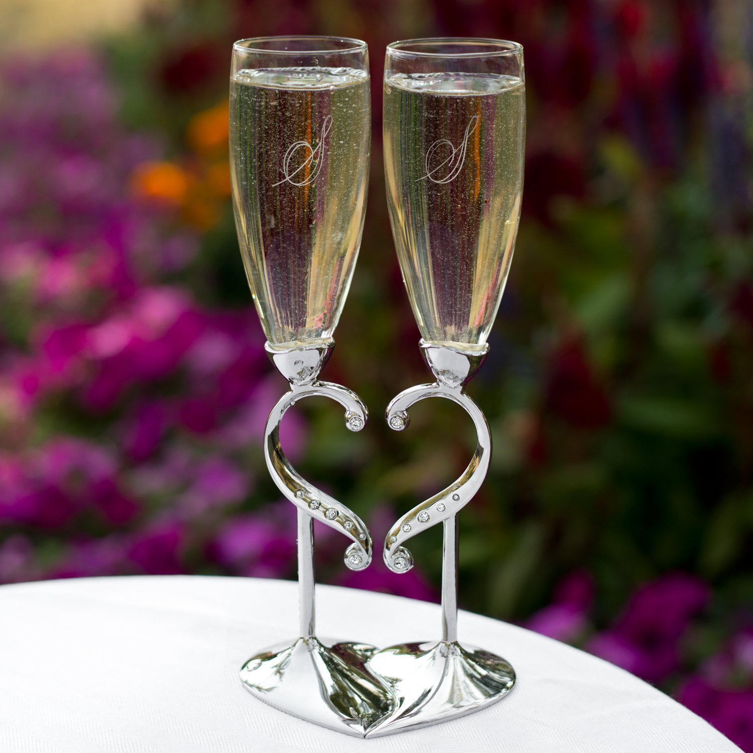 Amazon.com: Hortense B. Hewitt Champagne Toasting Flutes Wedding ...