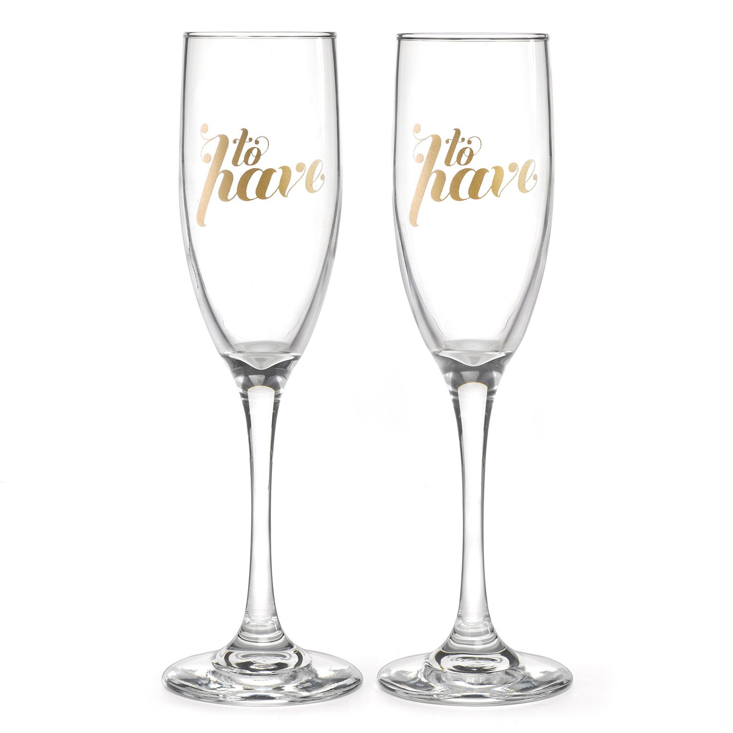 To Have & To Hold Champagne Toast Wedding Glass Gift Set – Candy ...