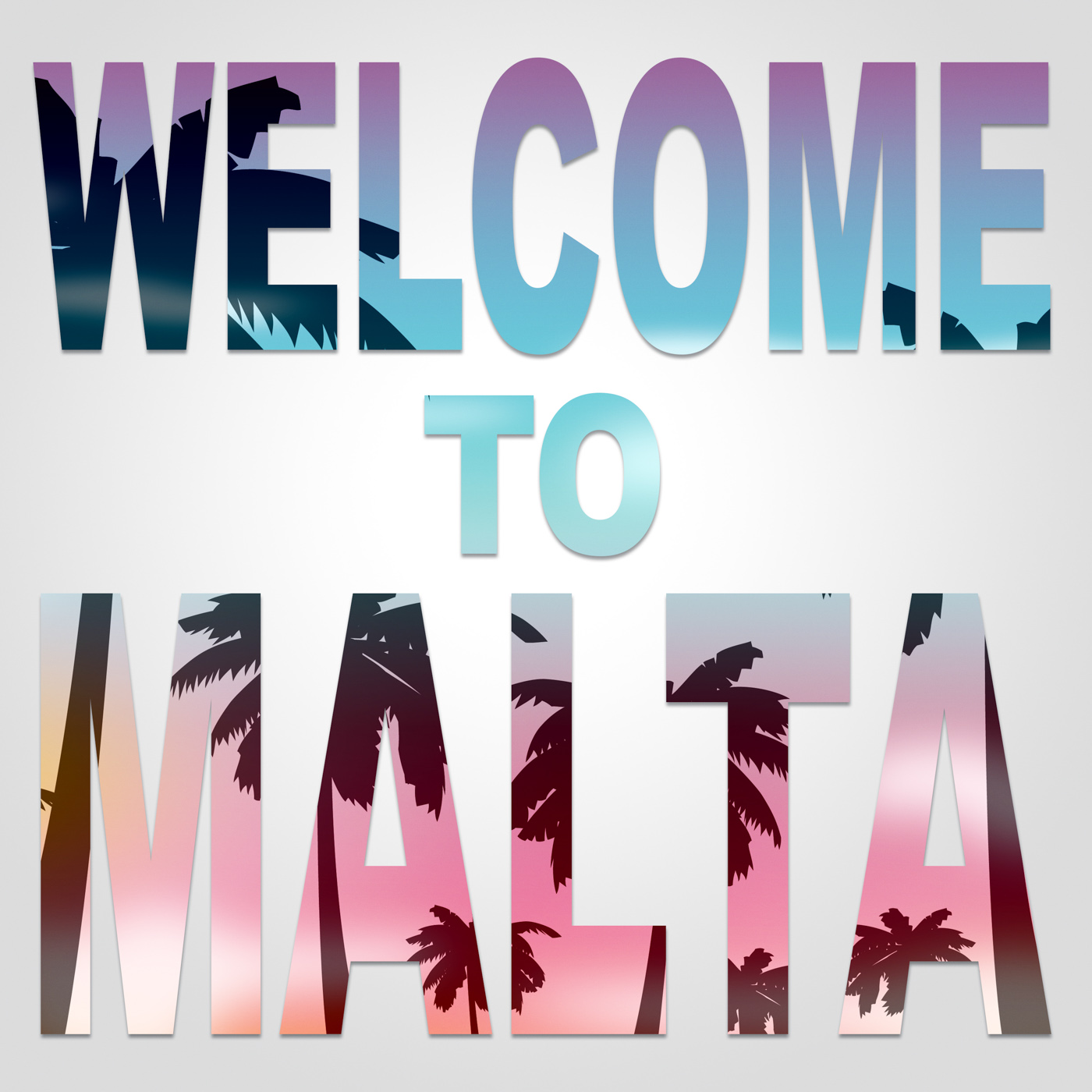 Welcome to malta indicates arrival greeting and holiday photo