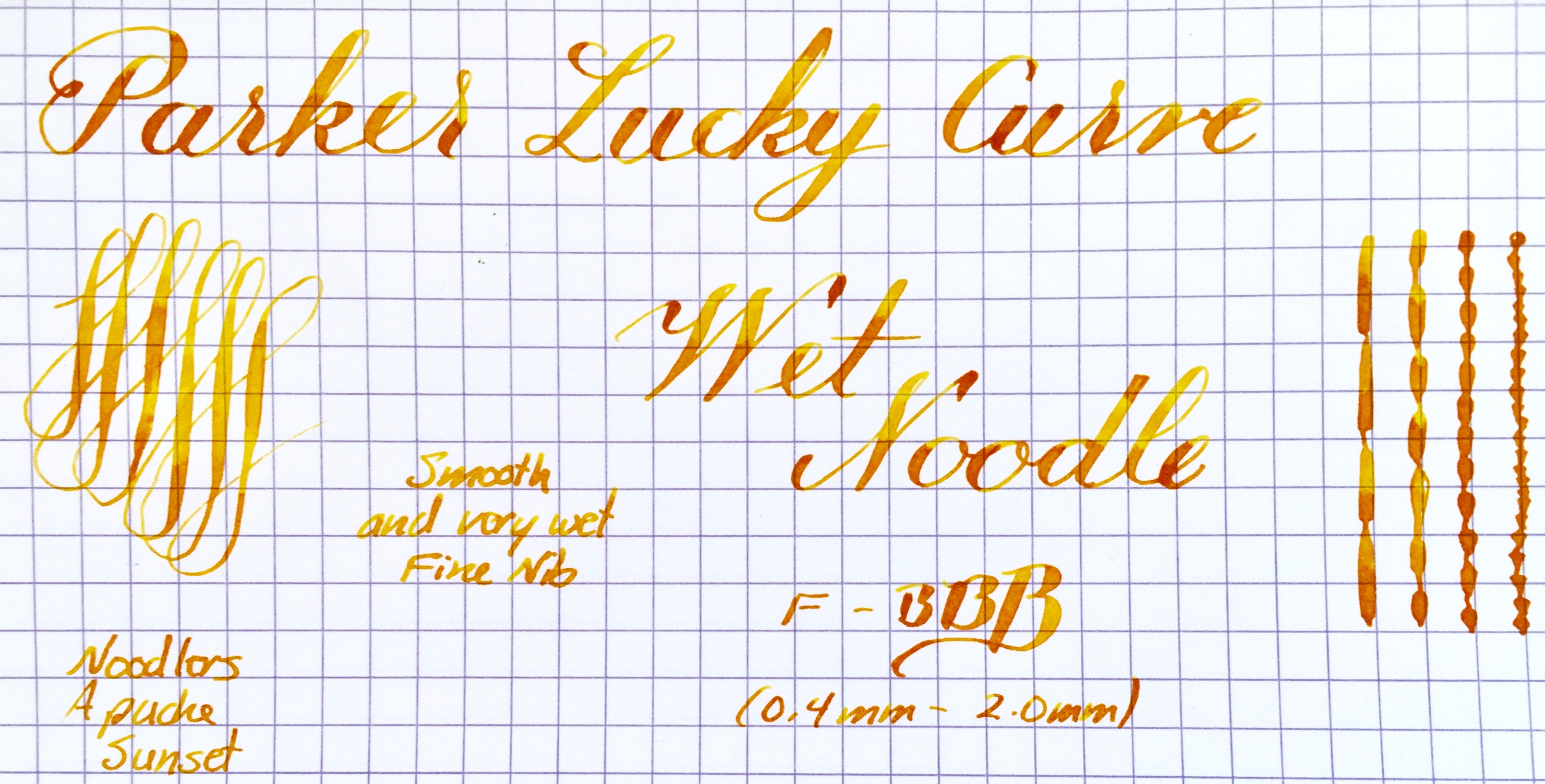 Parker Lady Lucky Curve – Wet Noodle | Restored Pens For Sale: