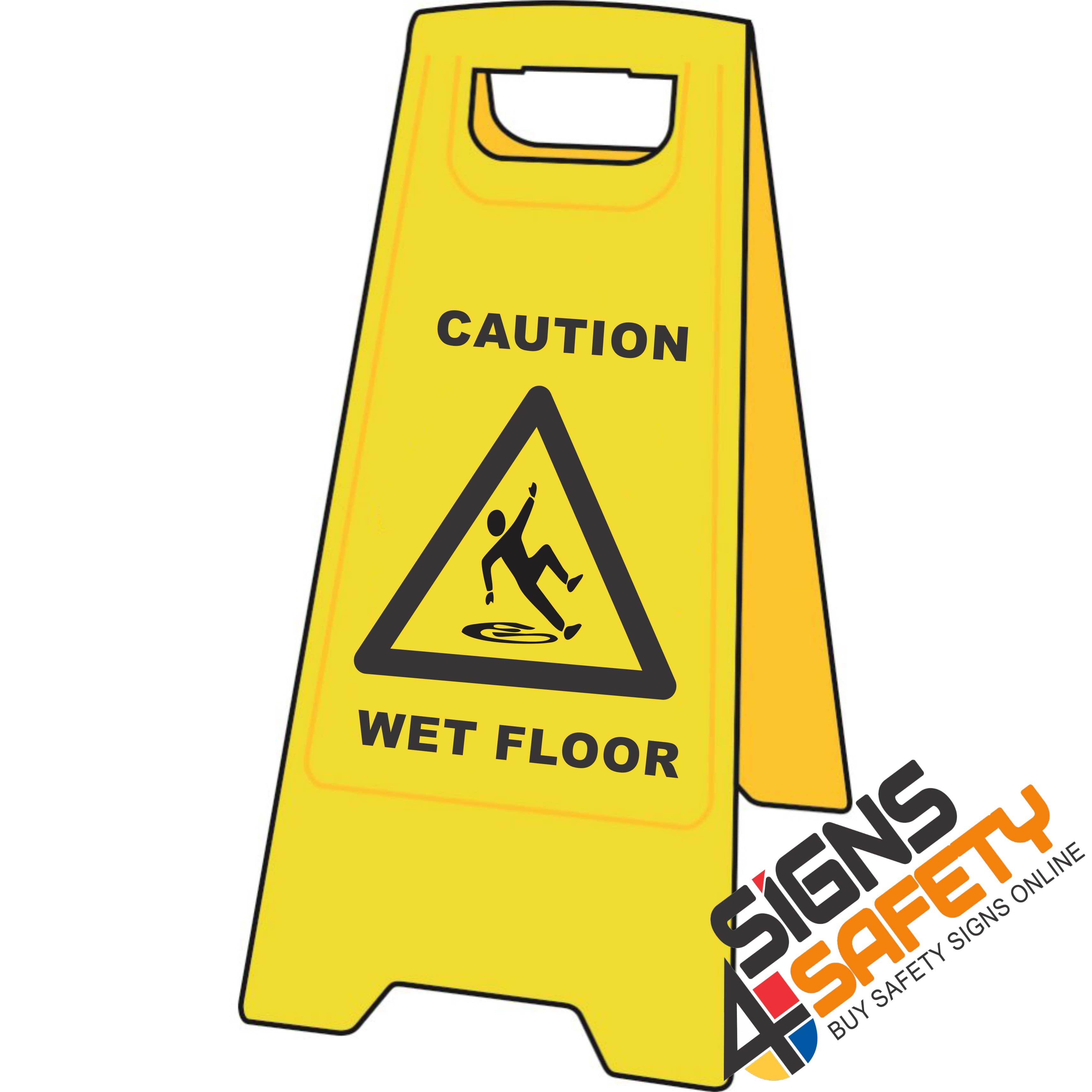 Caution Wet Floor - Floor Stand - Signs4Safety