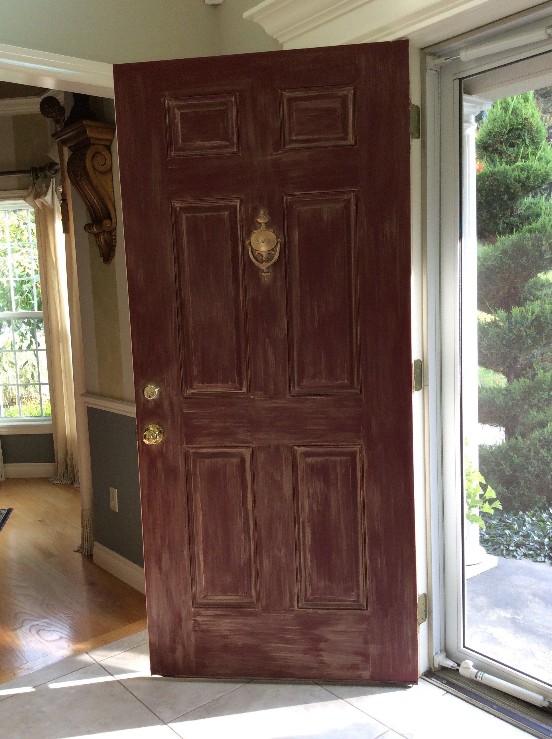 Designer Amy's awesome #DIY front door remodel! houseofbrightideas ...