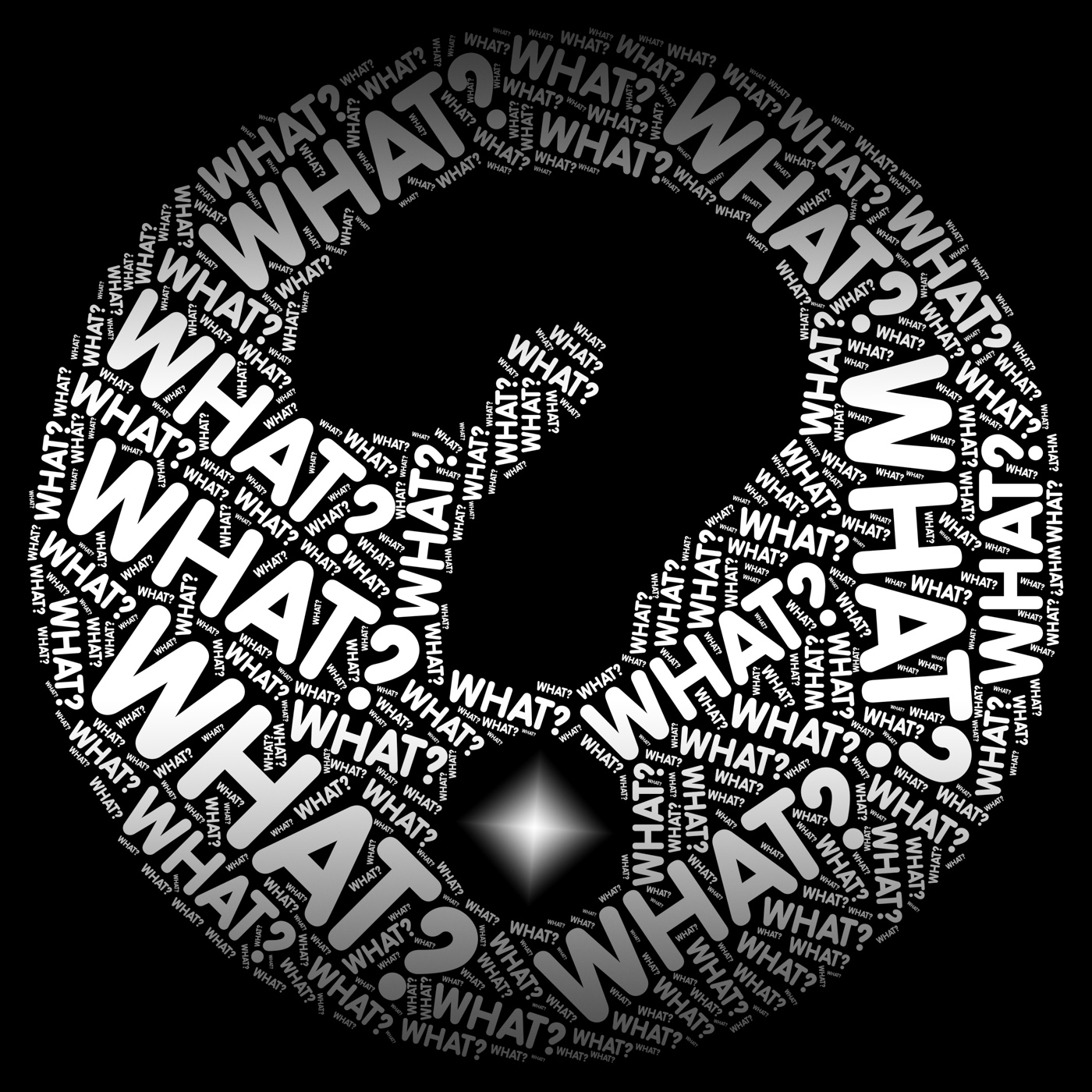 What question mark represents frequently asked questions photo
