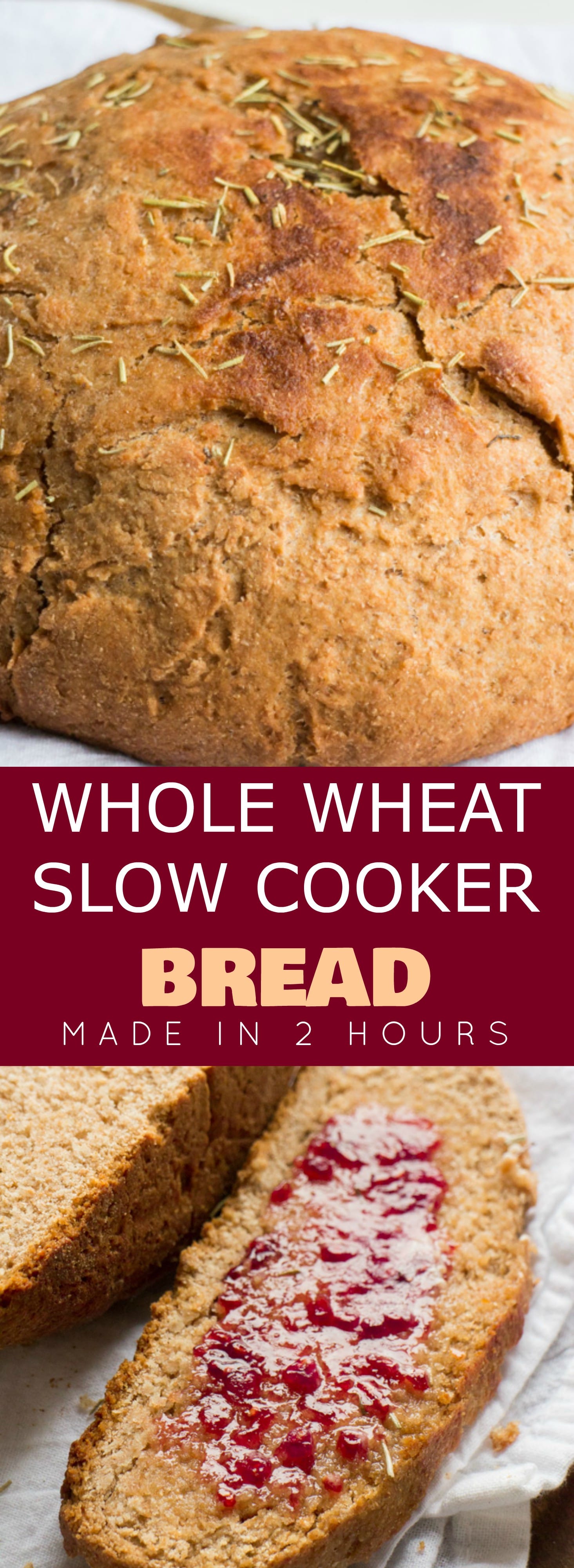 Whole Wheat Slow Cooker Bread - Brooklyn Farm Girl