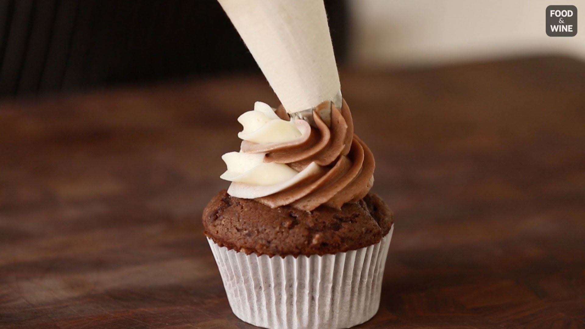 How to Make Swirled Cupcake Frosting | Food & Wine - YouTube