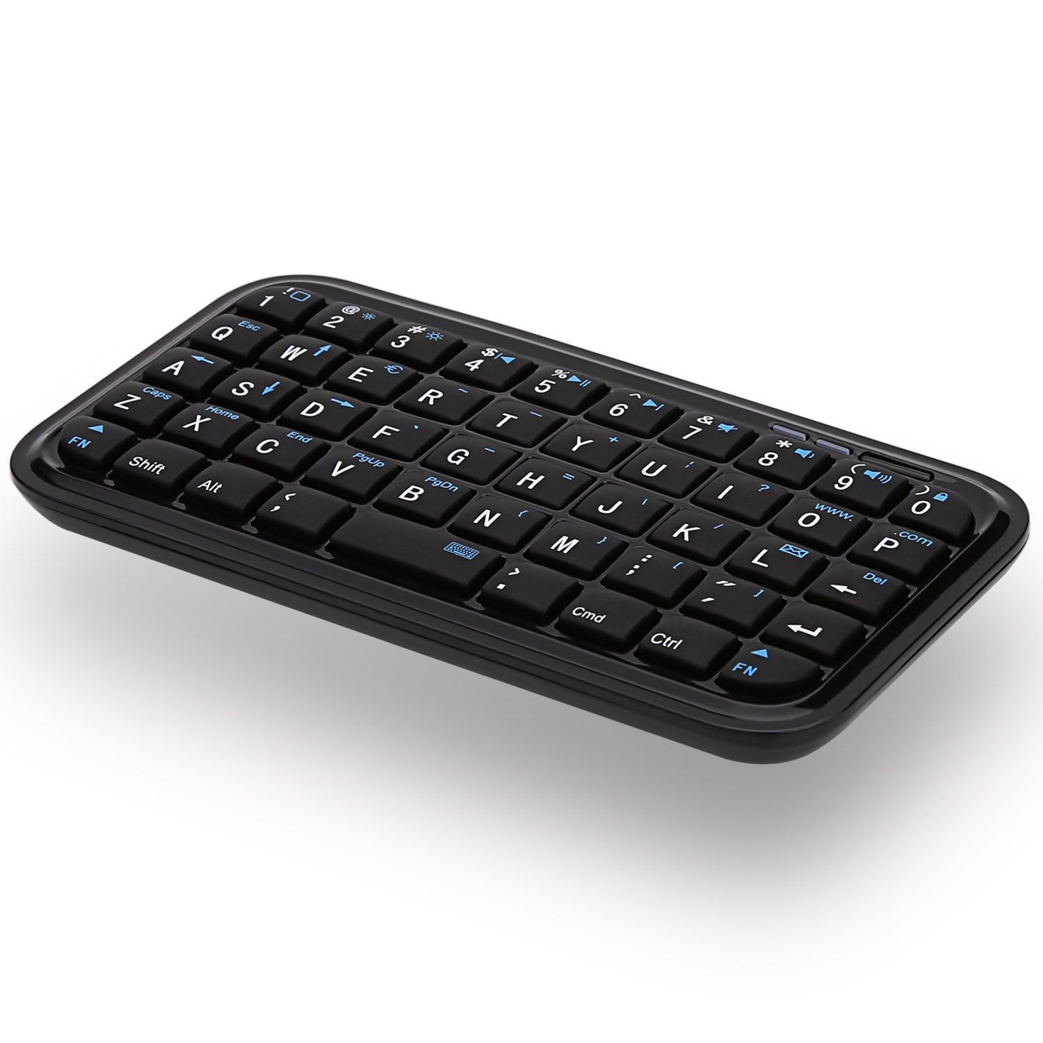 Black Mini Bluetooth Wireless Keyboard for Smartphones iPad iPhone ...