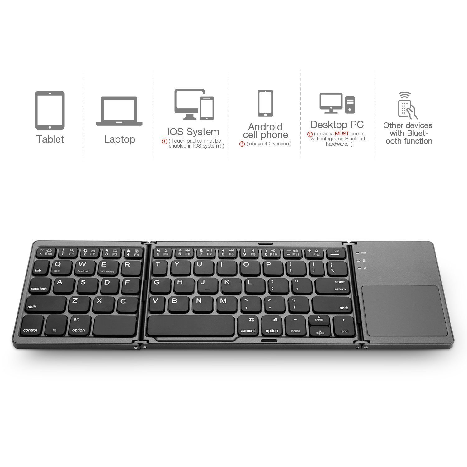 Wireless Foldable Keyboard For Smartphone - myMobile Gear
