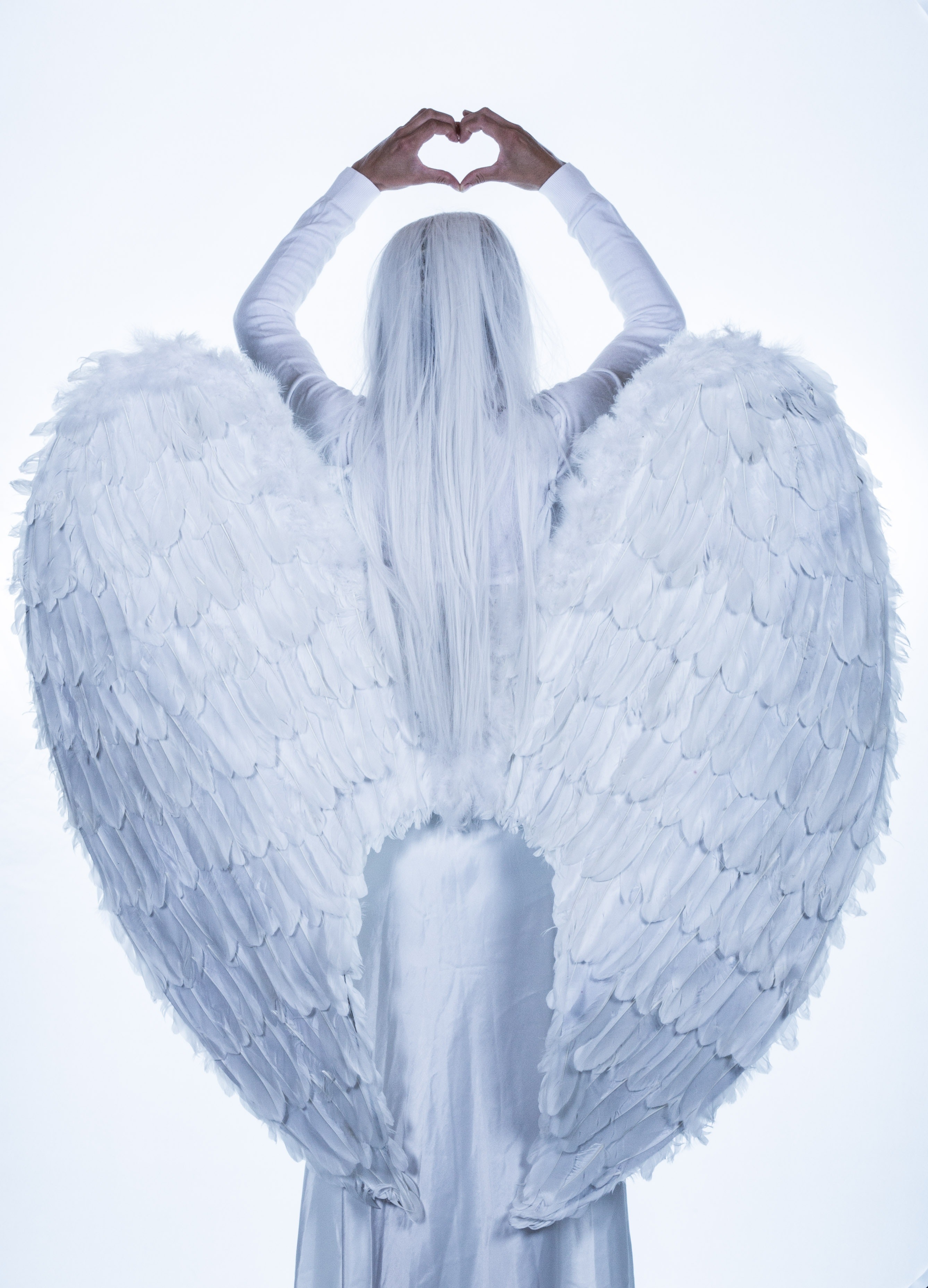 White angel illustration photo