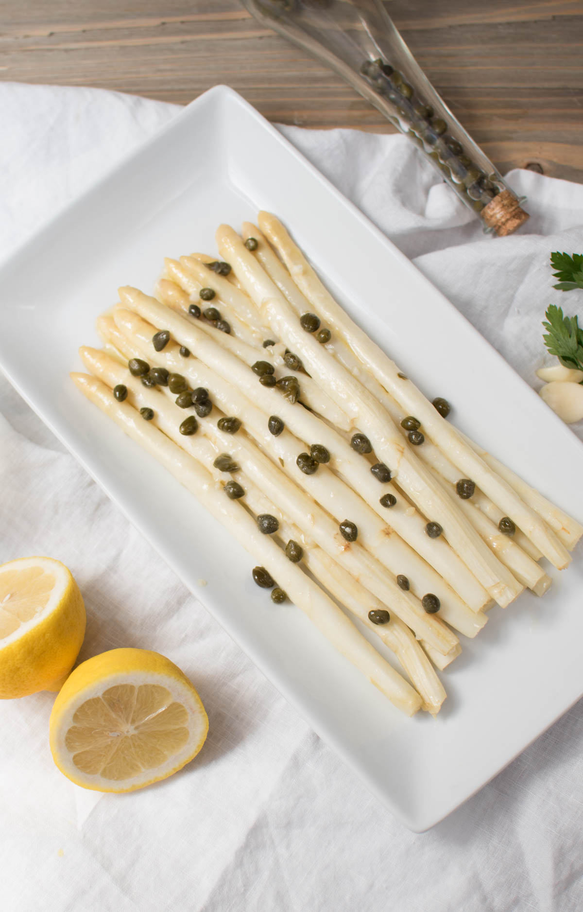 Lemony White Asparagus Piccata | Hunger|Thirst|Play