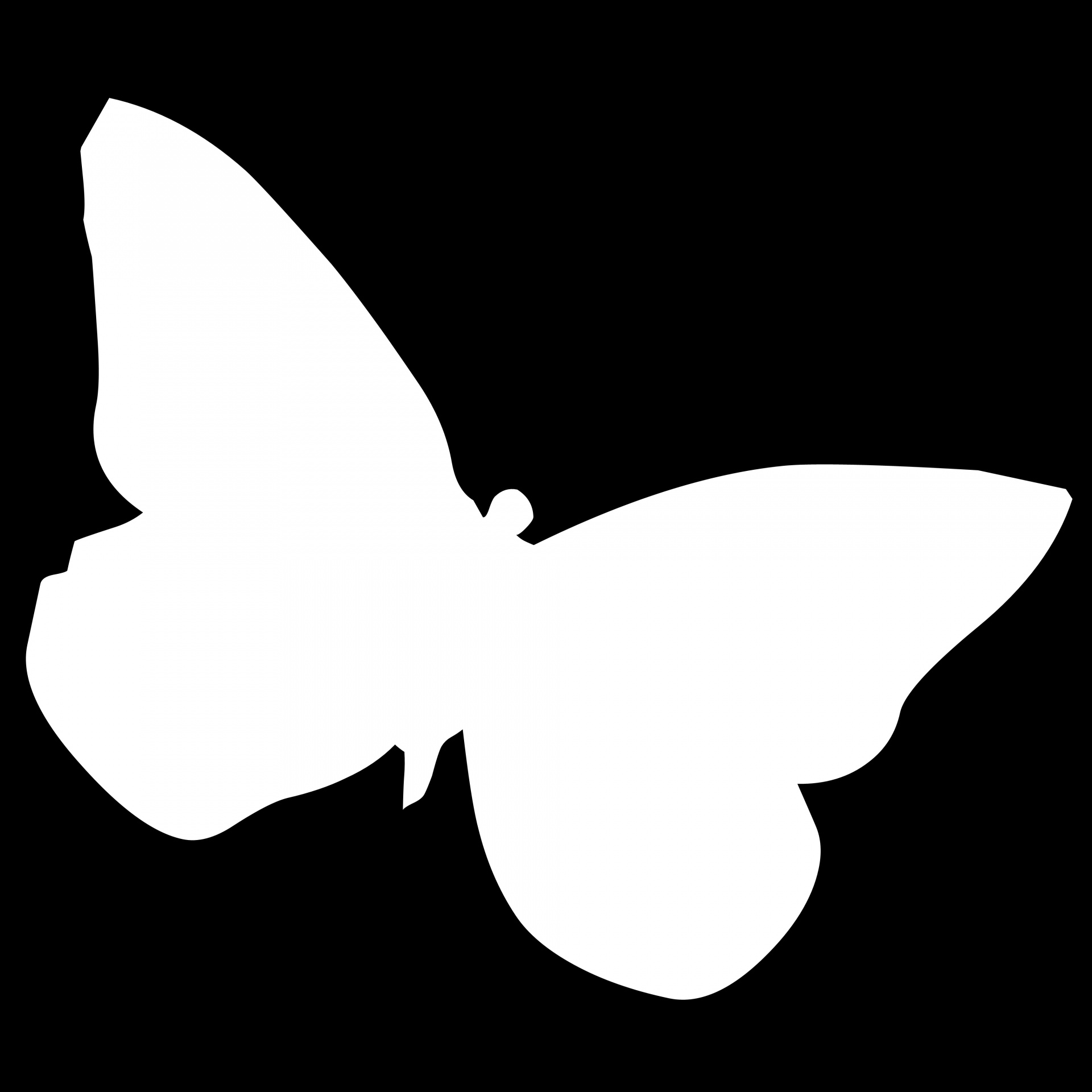 Бабочки силуэт фон