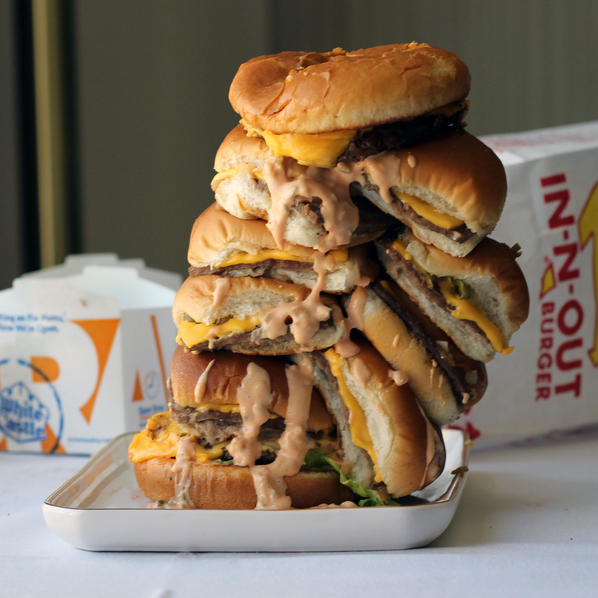The White Castle Style In-n-Out Double Double | DudeFoods.com