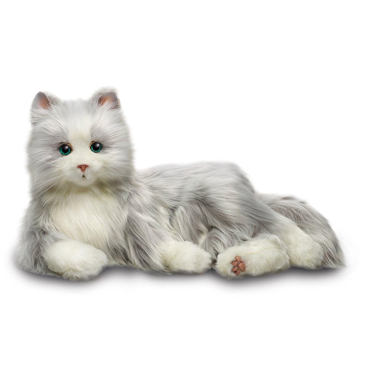 Amazon.com: Joy For All Silver Cat With White Mitts: Toys & Games