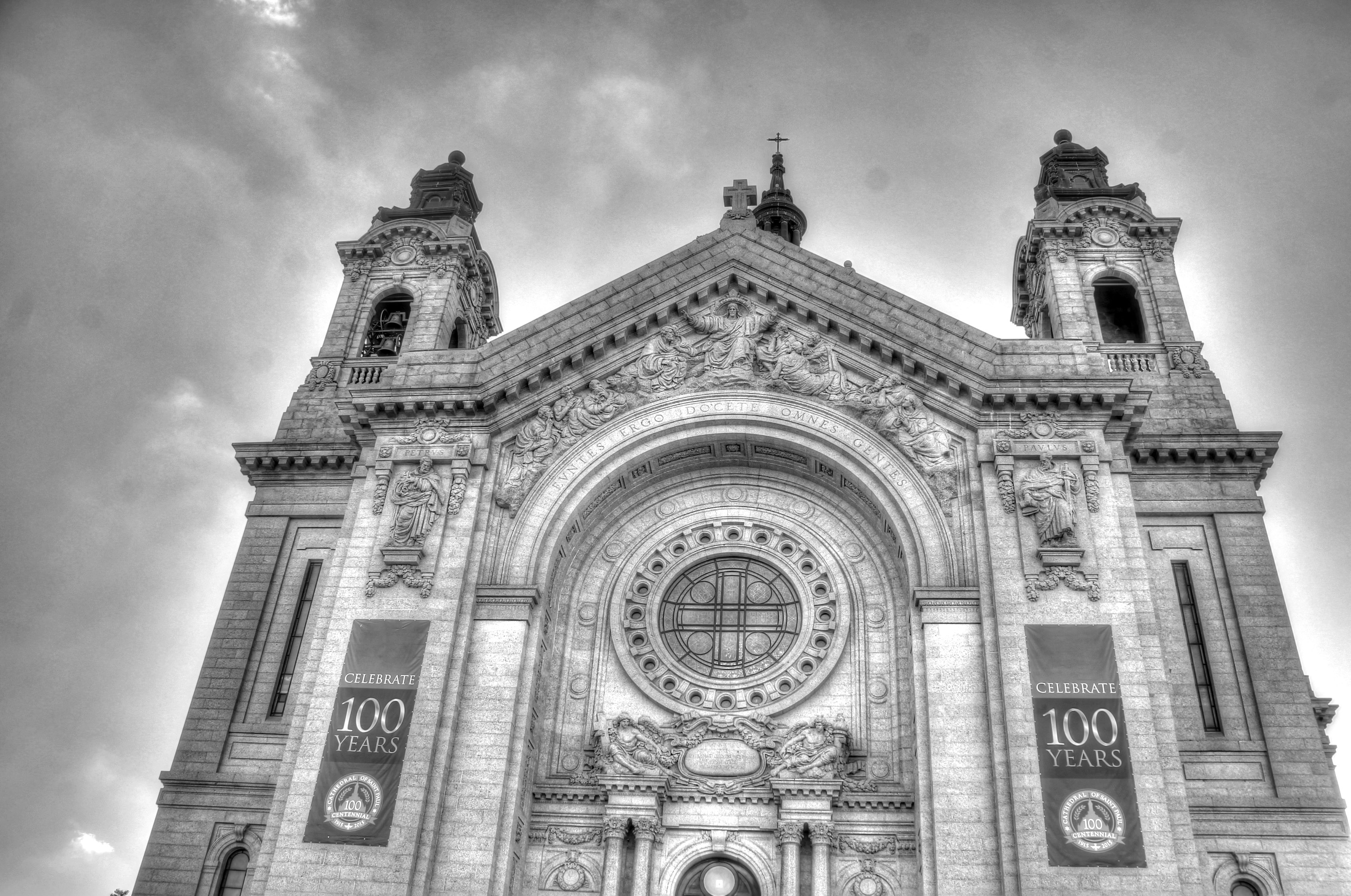 Black and White Cathedral Shot at St. Paul, Minnesota image - Free ...