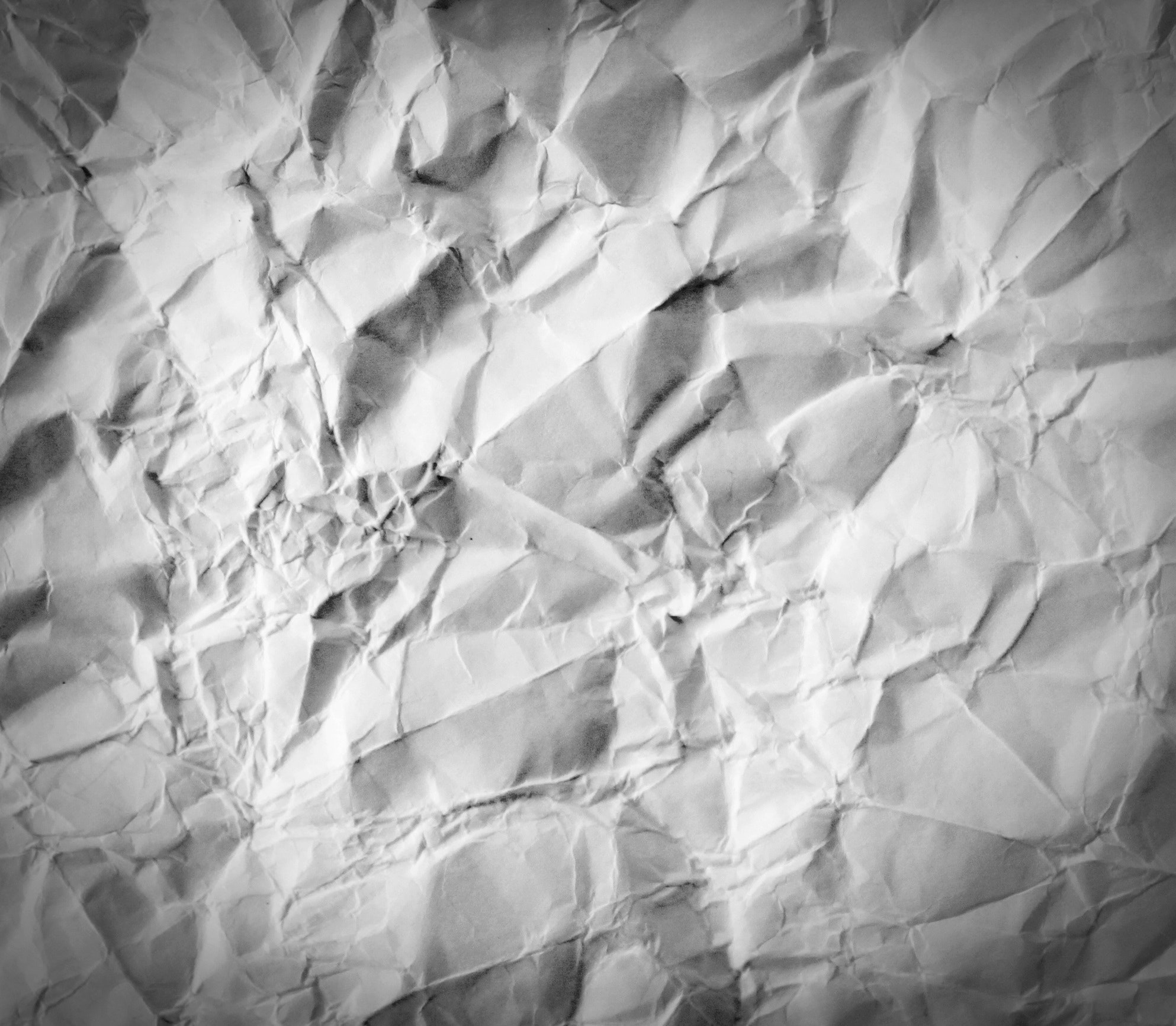 White Crumpled Paper, Abstract, Design, White, Trash, HQ Photo