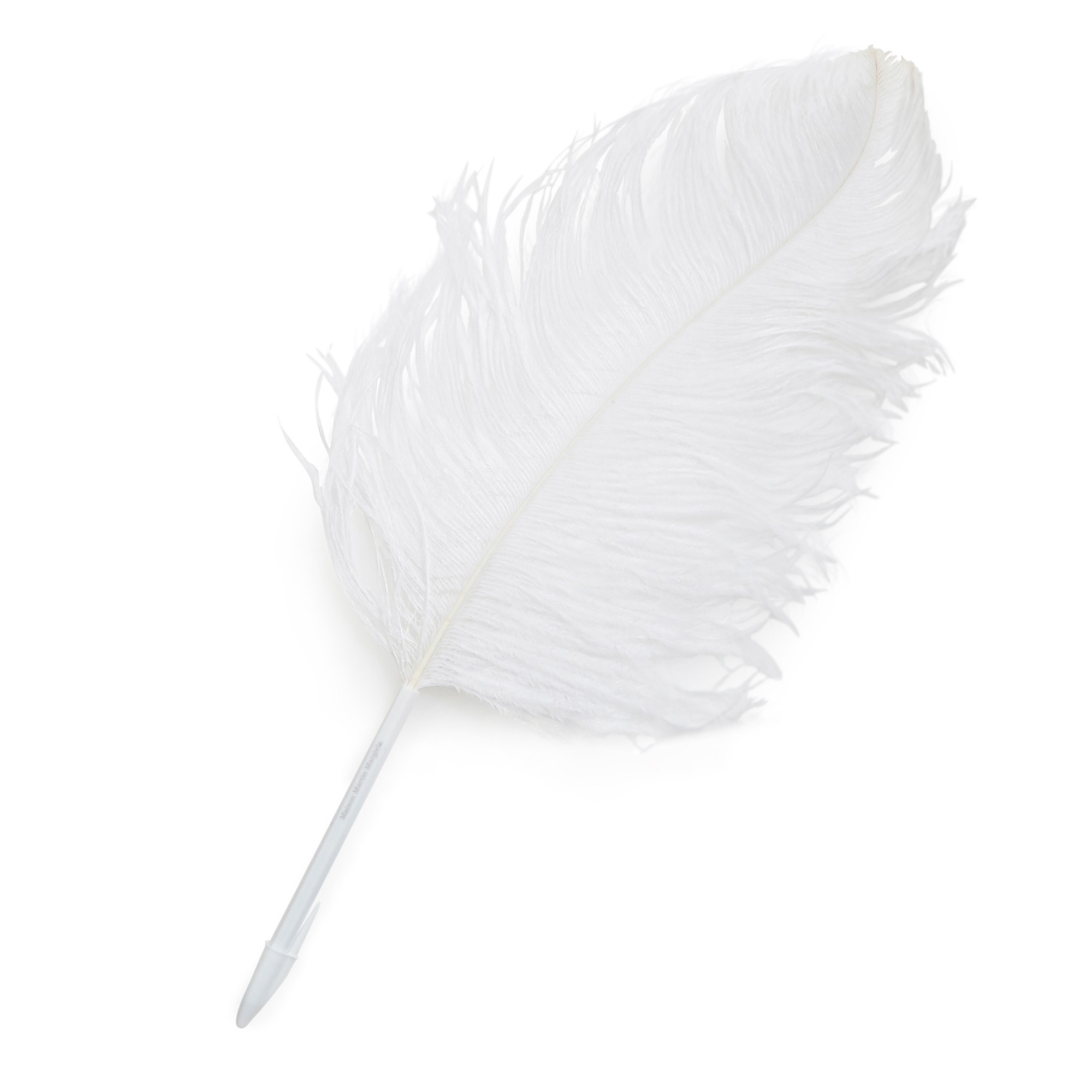 Maison Martin Margiela Stylo Ostrich White Feather