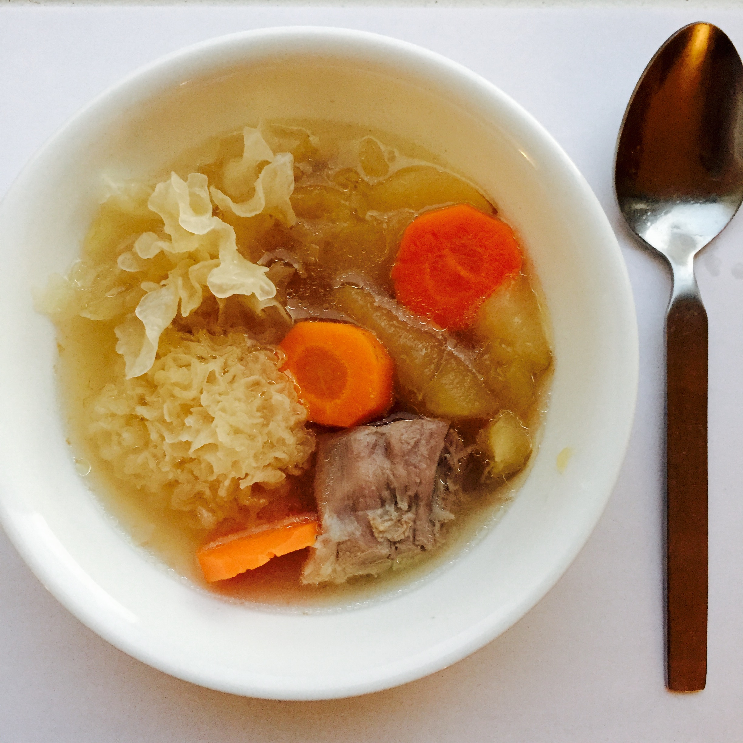 Recipe: Apple White Fungus Carrot Soup – #thebellychronicles
