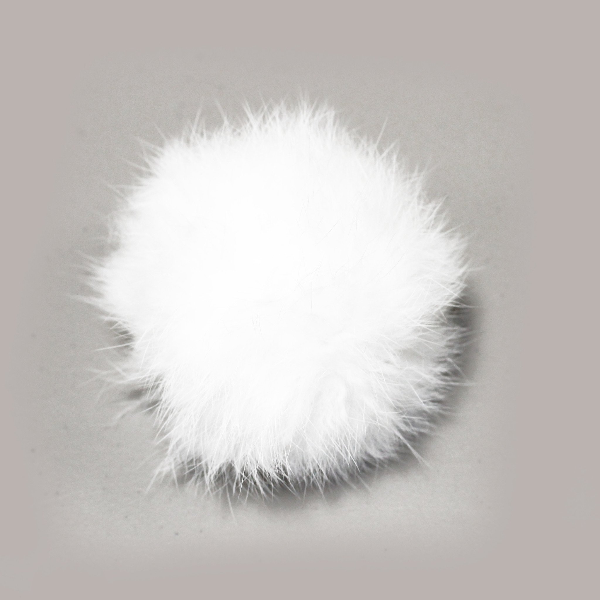 White Fur Ball Key Chain – UFINDINGS, INC.