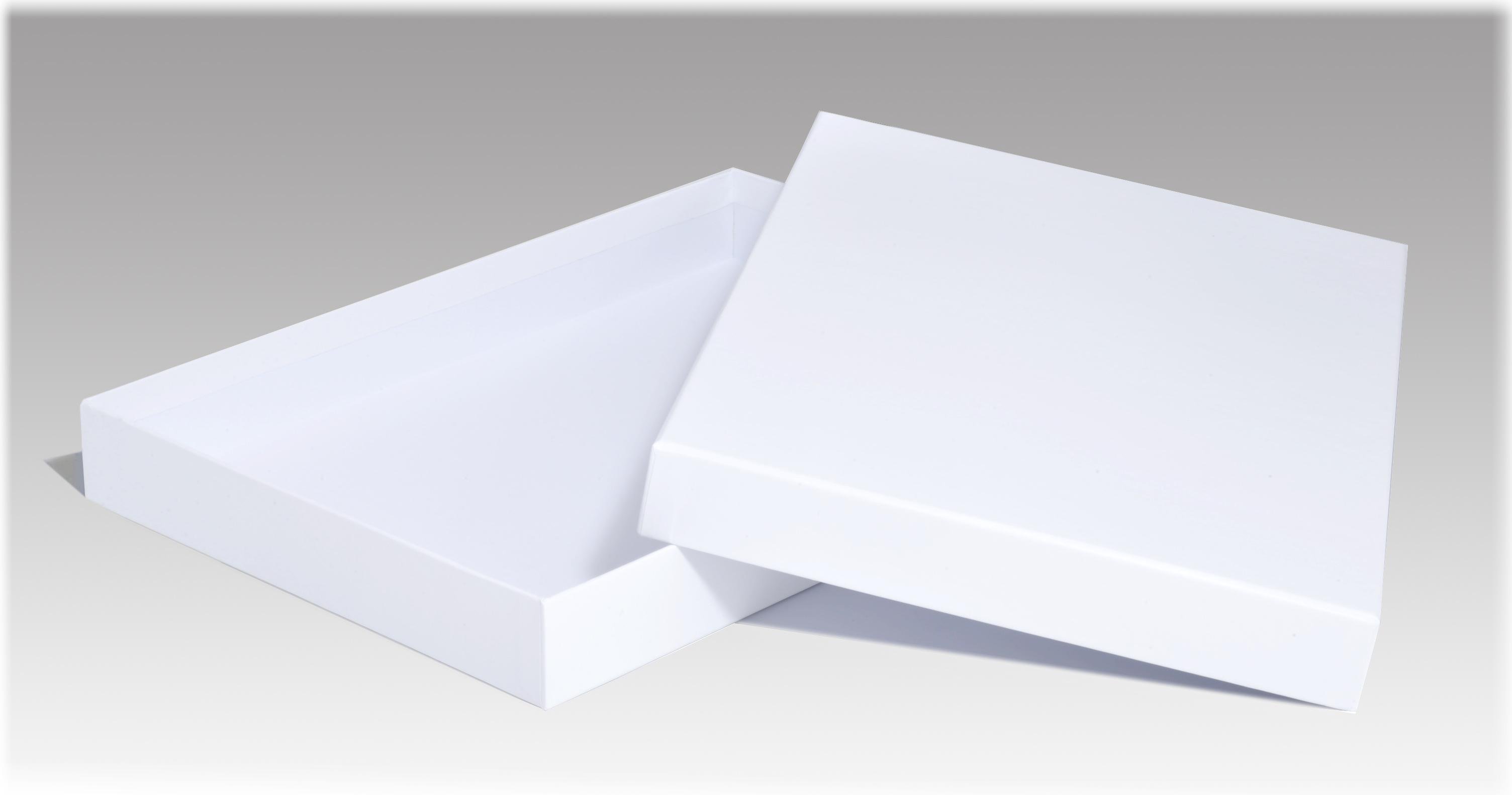 Luxury White Matt Laminated A4 Gift Box 310 x 215 x 35mm (WPA4WH)