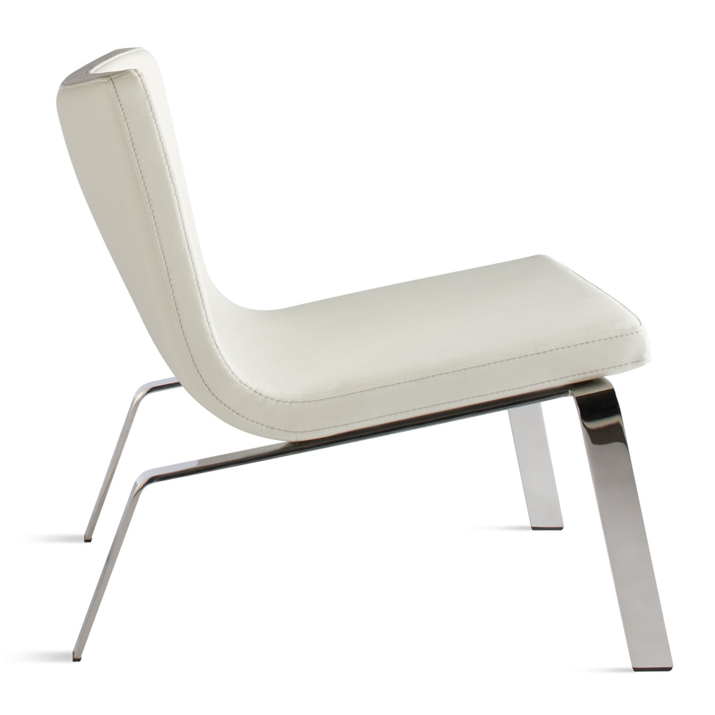 Stella Modern Lounge Chair White Side - SurriPui.net