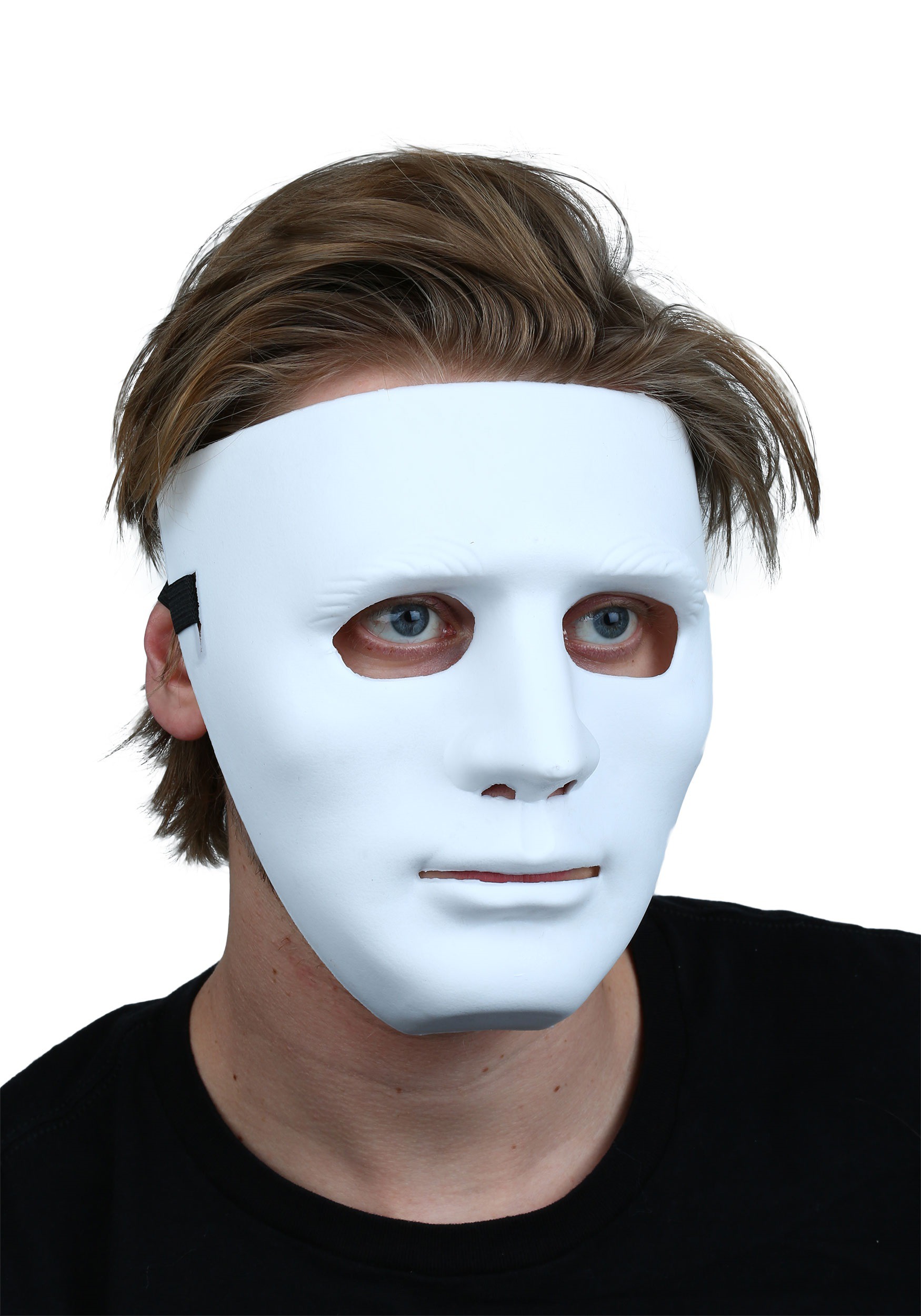Deluxe White Blank Face Mask