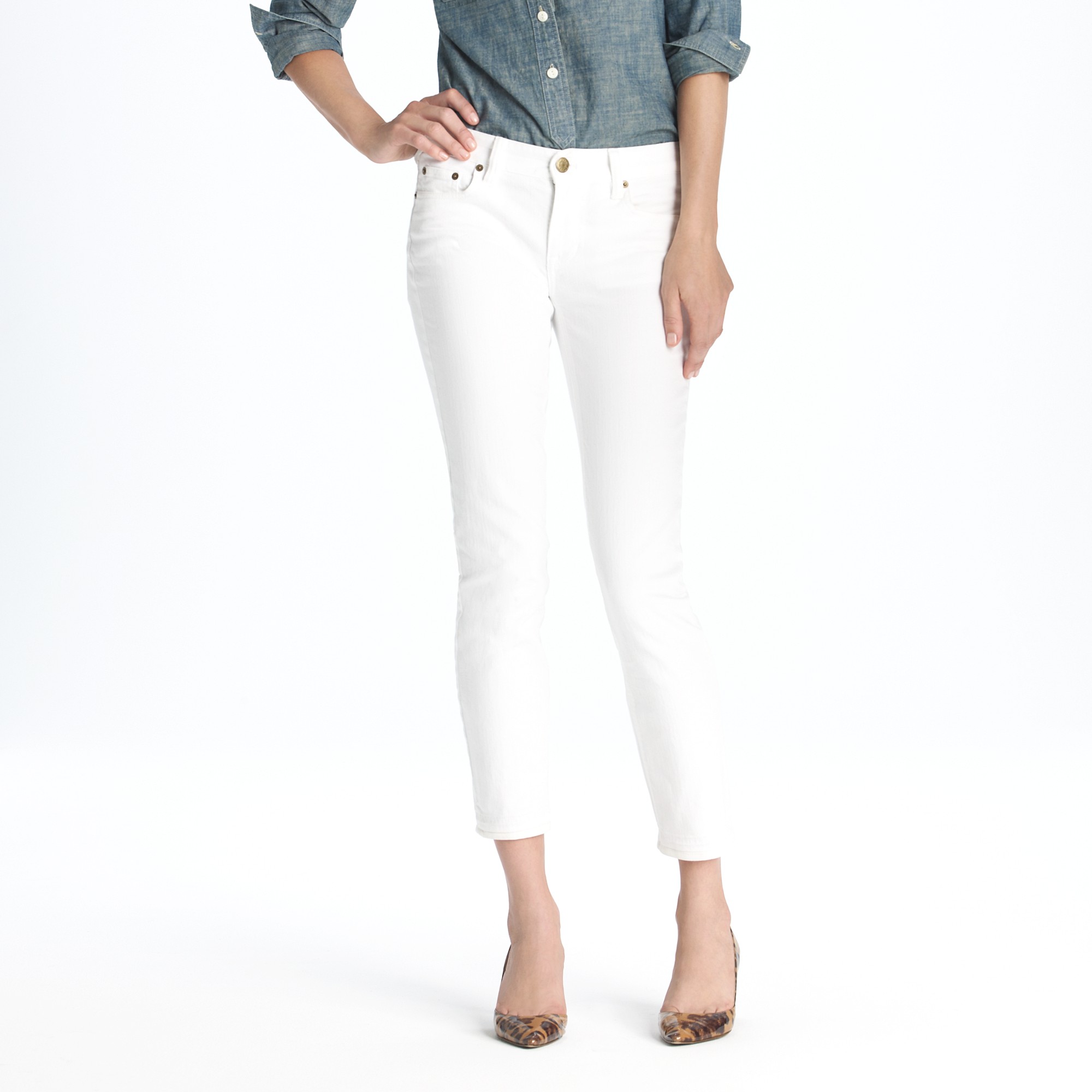 Lyst - J.Crew Cropped Matchstick Jean in White in White