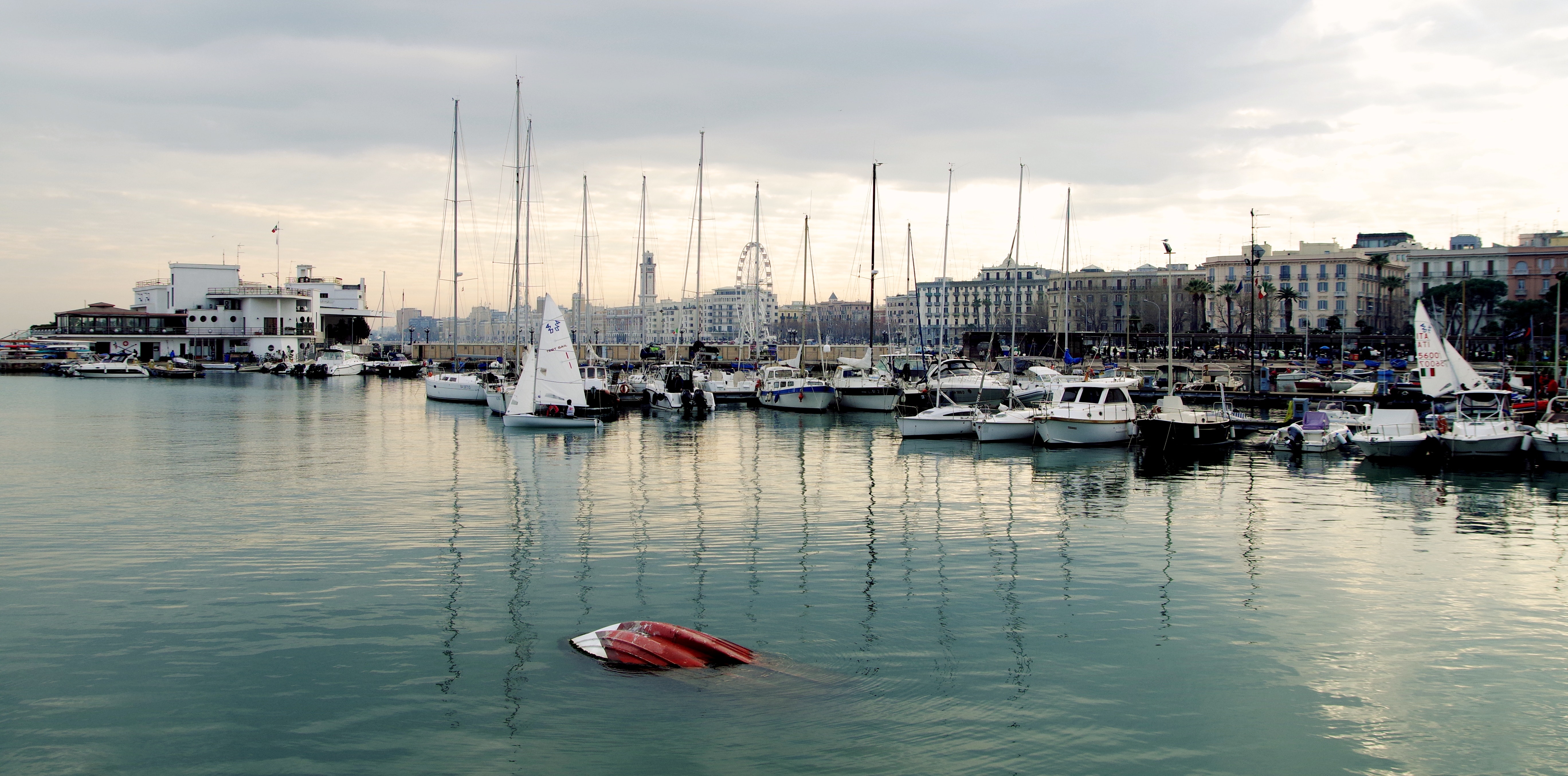 White power boat and yacht parked on body of water photo