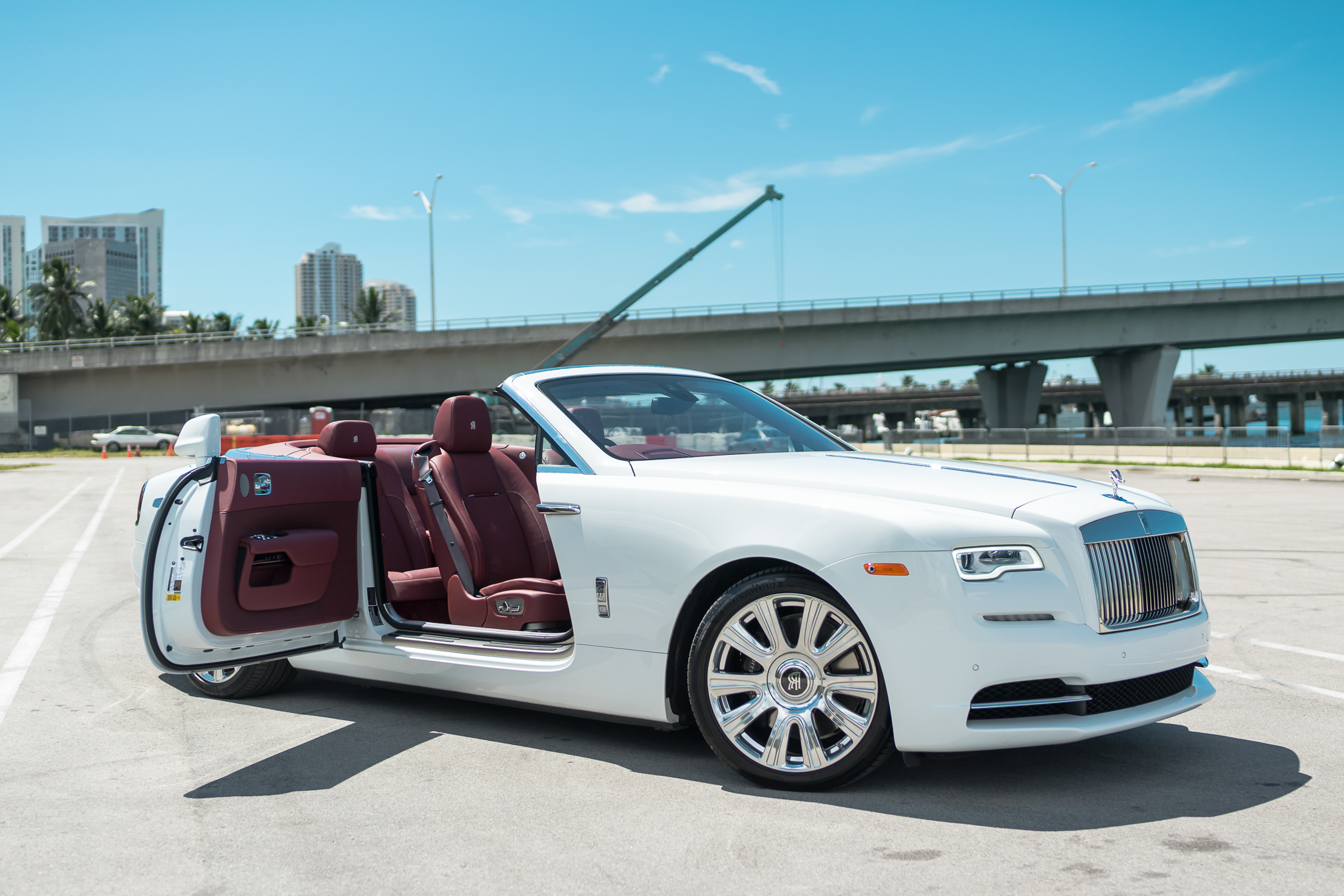 Rolls Royce Dawn White | Miami Exotics | Exotic Car Rentals