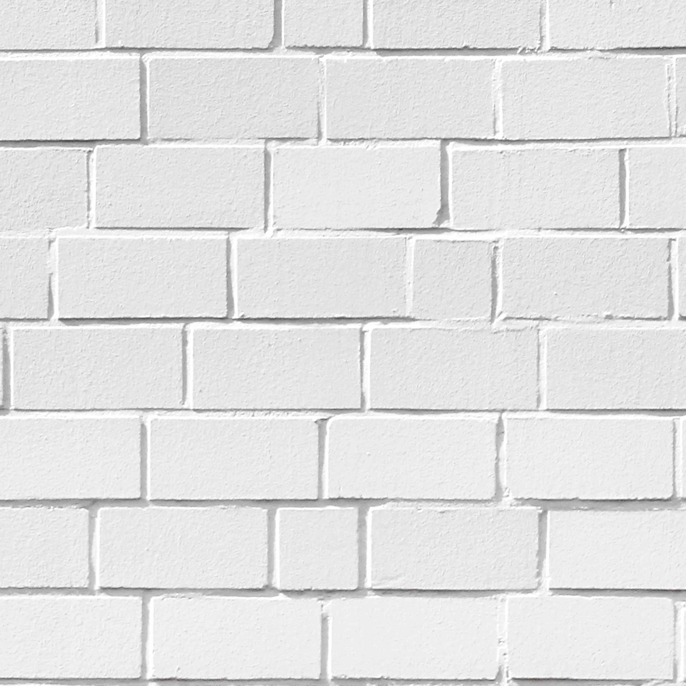 Non-woven Wallpaper - White Stonewall - Mural Square
