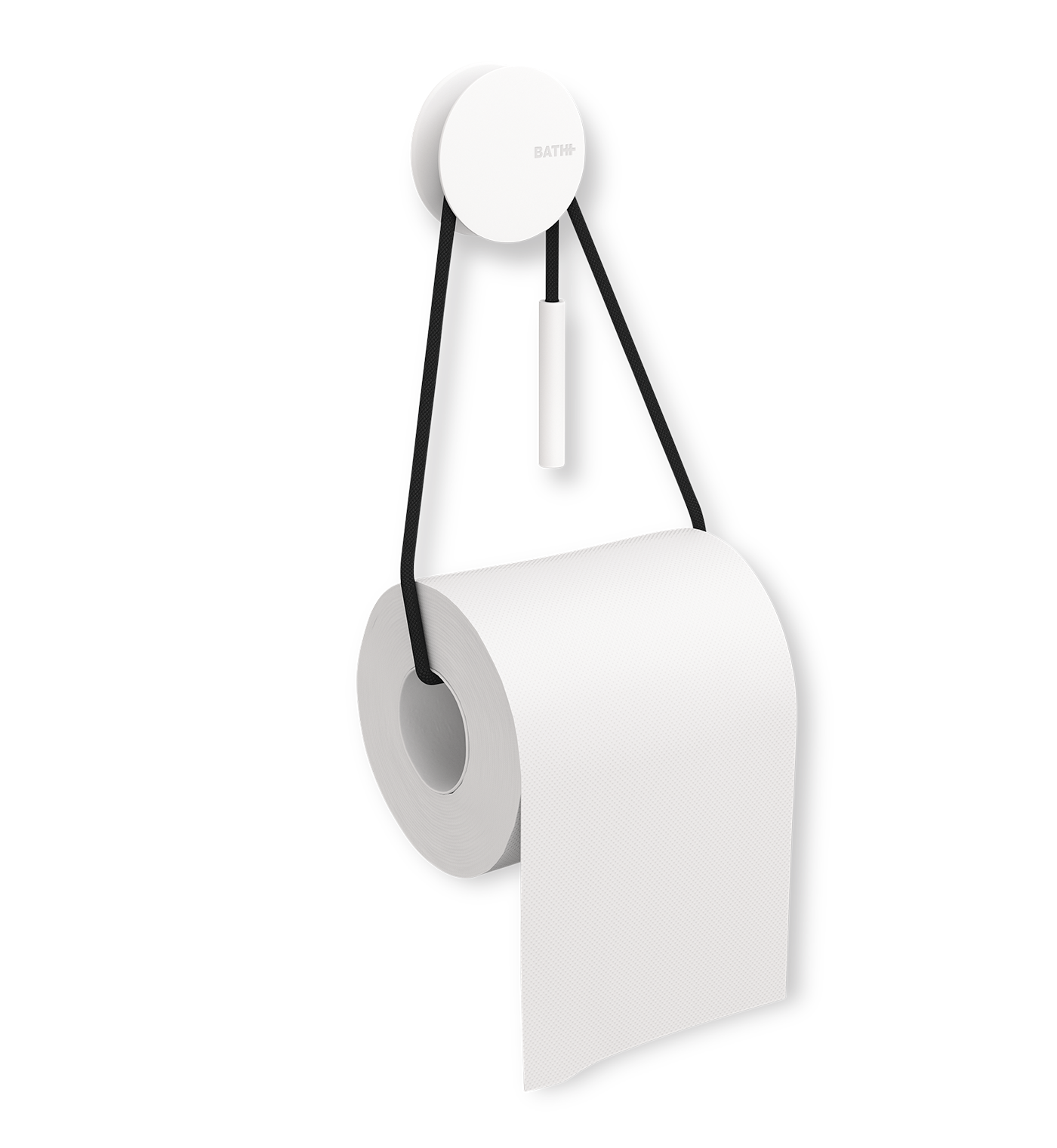 Diabolo Toilet Paper Holder, White - Gessato
