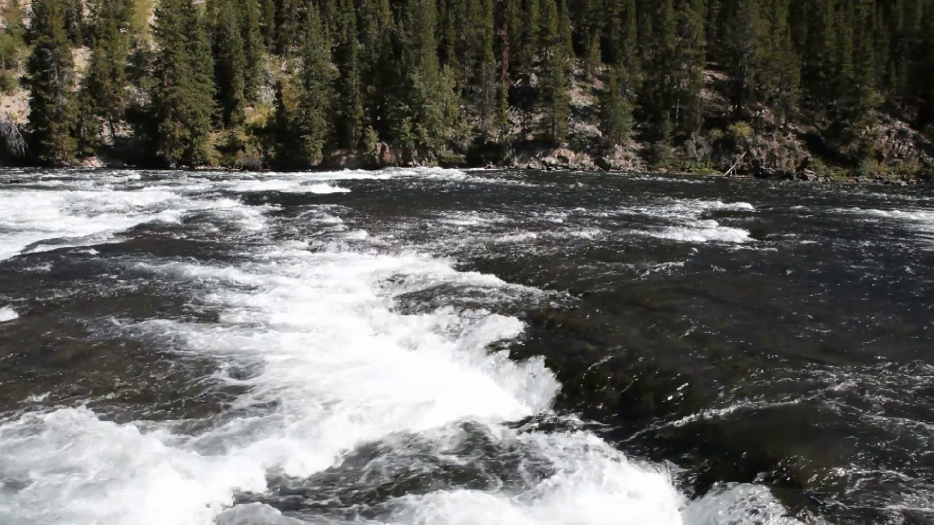 River white water flow Yellowstone P HD 2635 Stock Video Footage ...