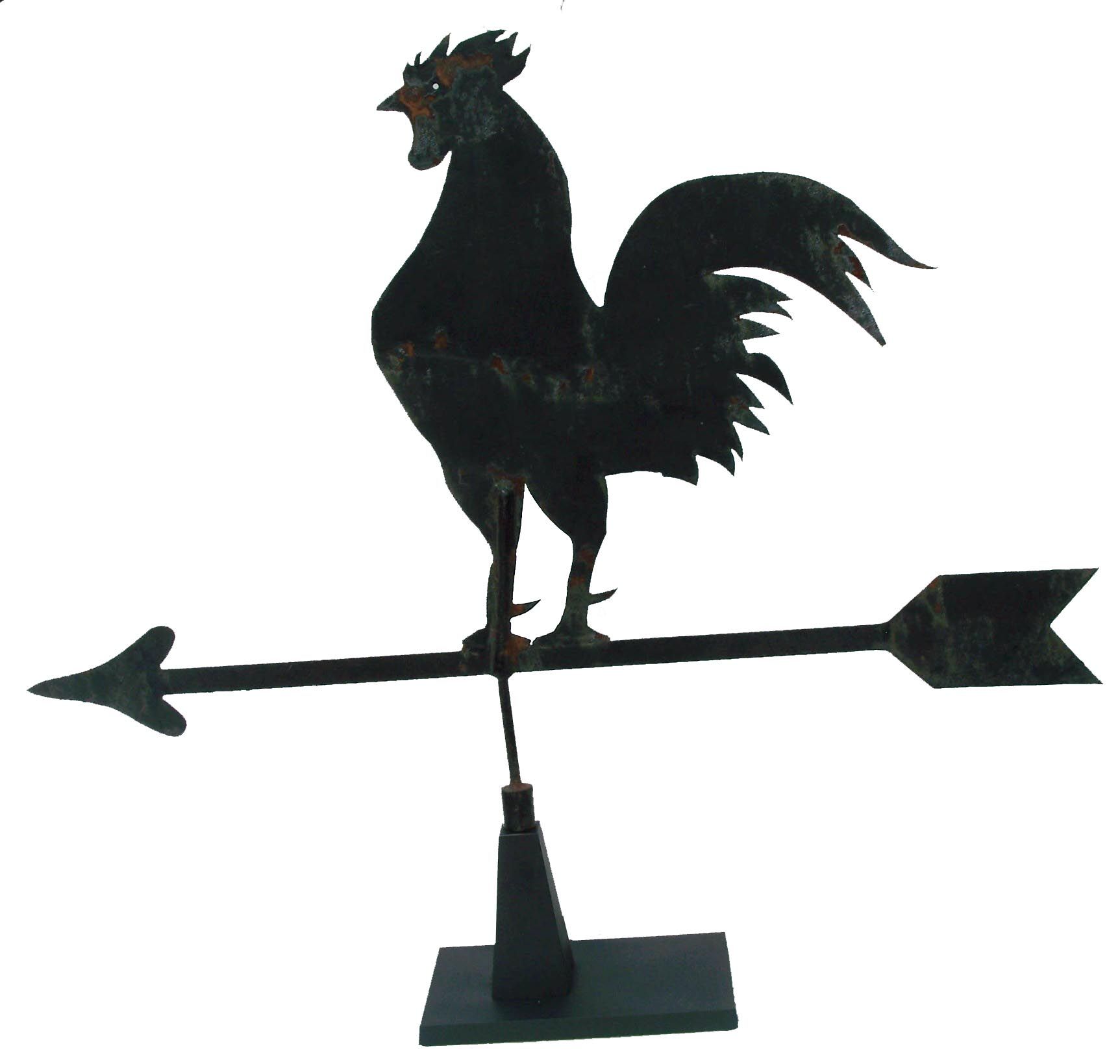 19th century Sheet Metal Rooster Weather Vane , America , from CT. A ...