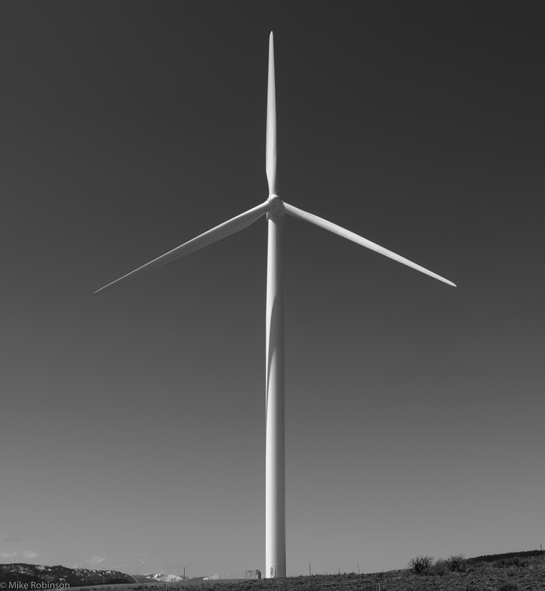 White windmill photo