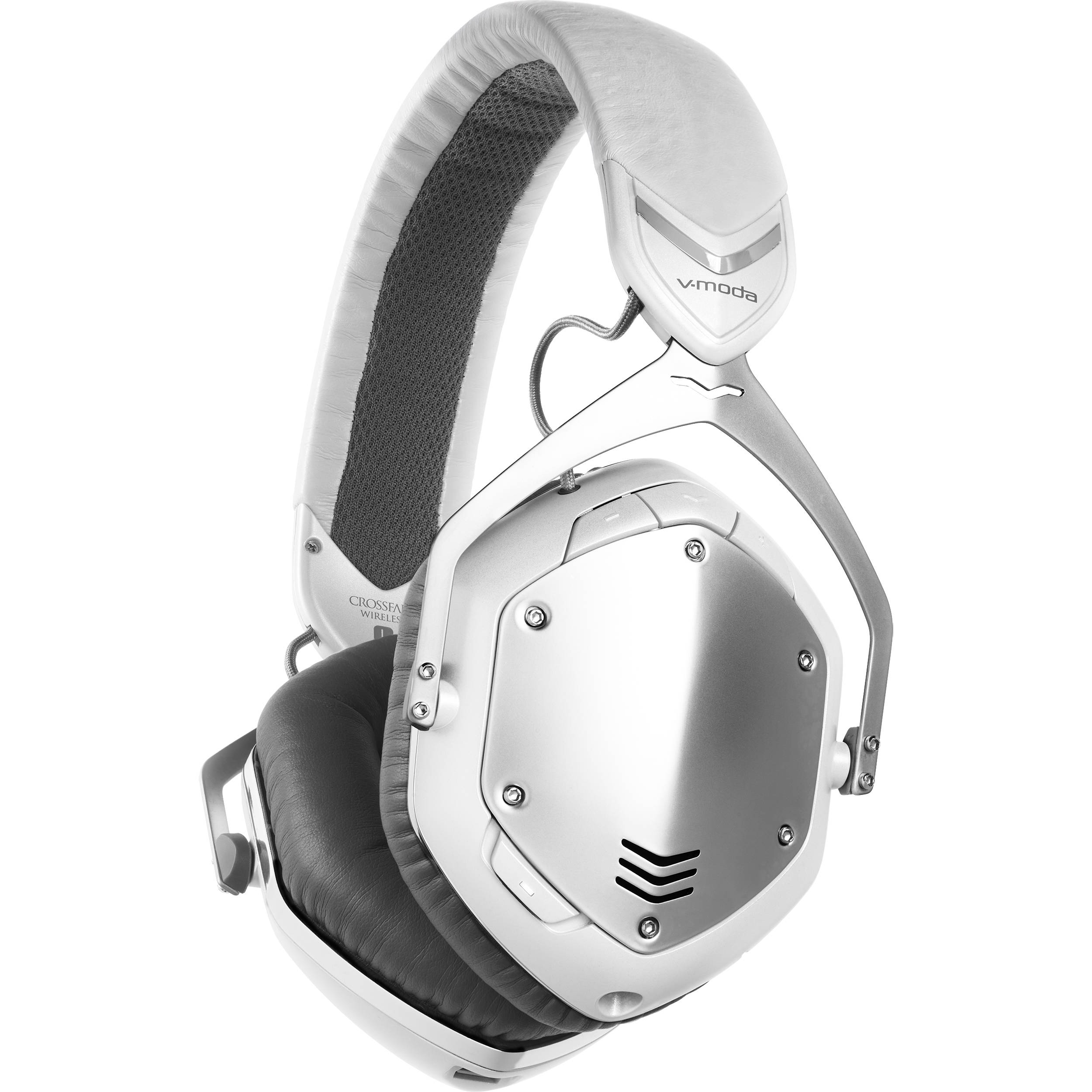 V-MODA Crossfade Wireless Headphones (White/Silver) XFBT-SV B&H