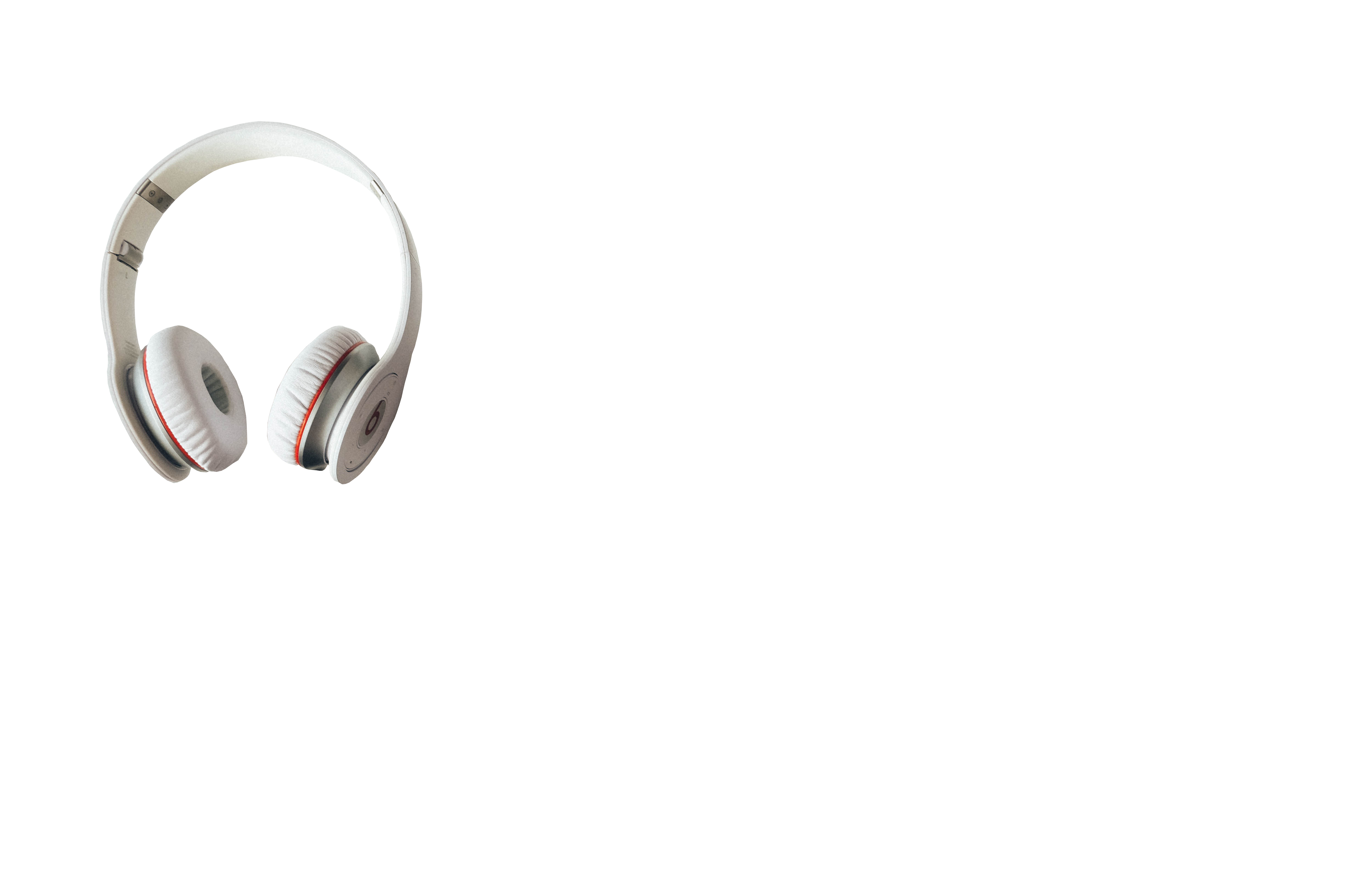 White wireless headphones photo