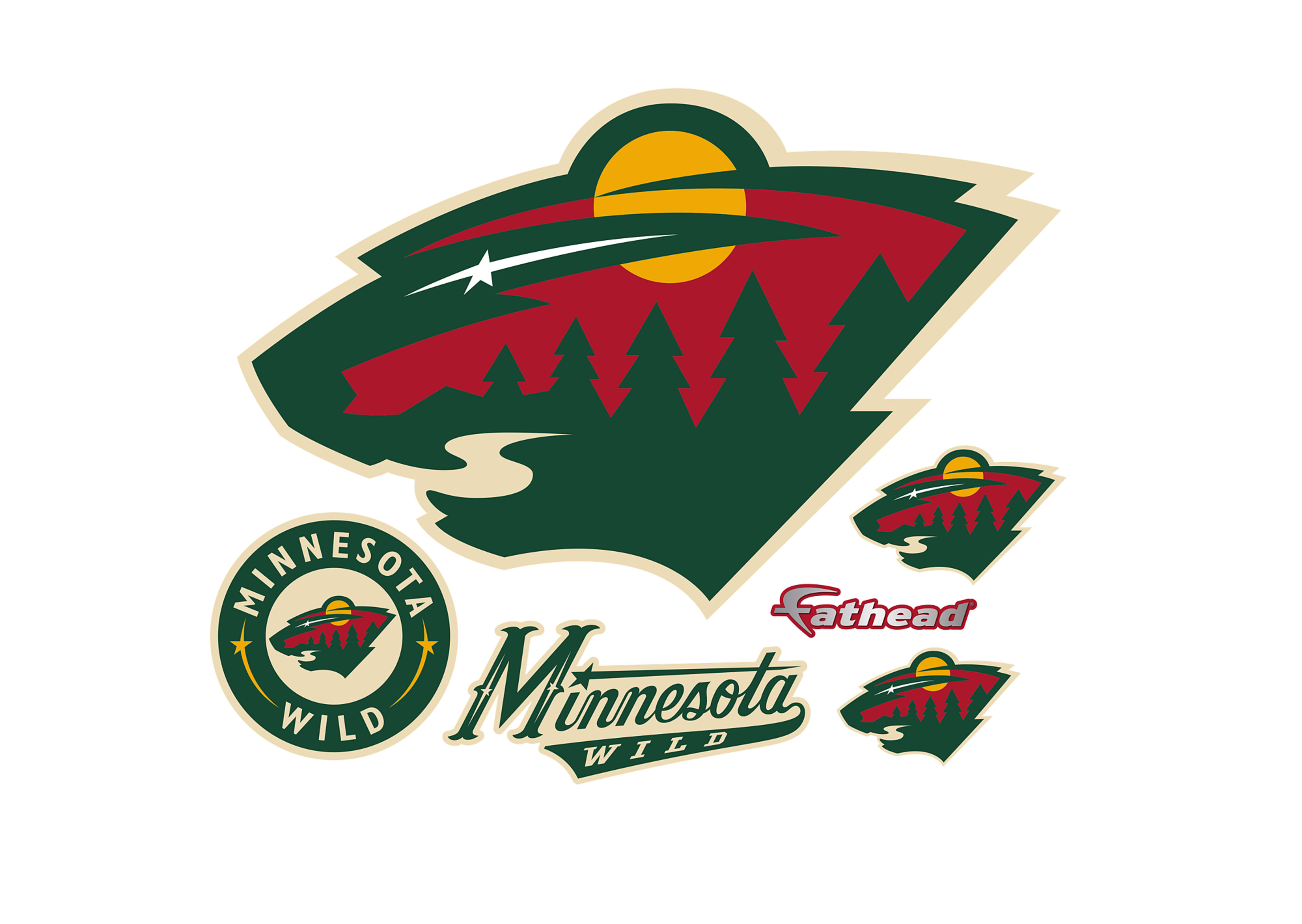 Minnesota Wild Logo Wall Decal | Shop Fathead® for Minnesota Wild Decor