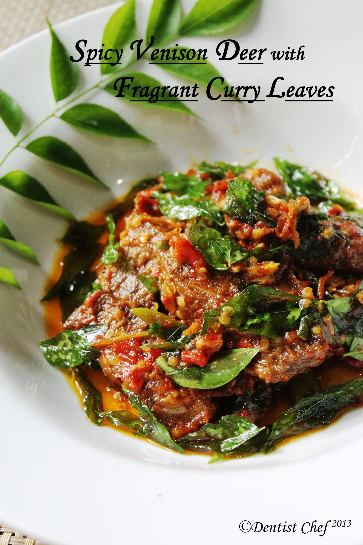 Spicy Venison Deer Meat with Curry Leaves ala | Venison, Meat and Spicy
