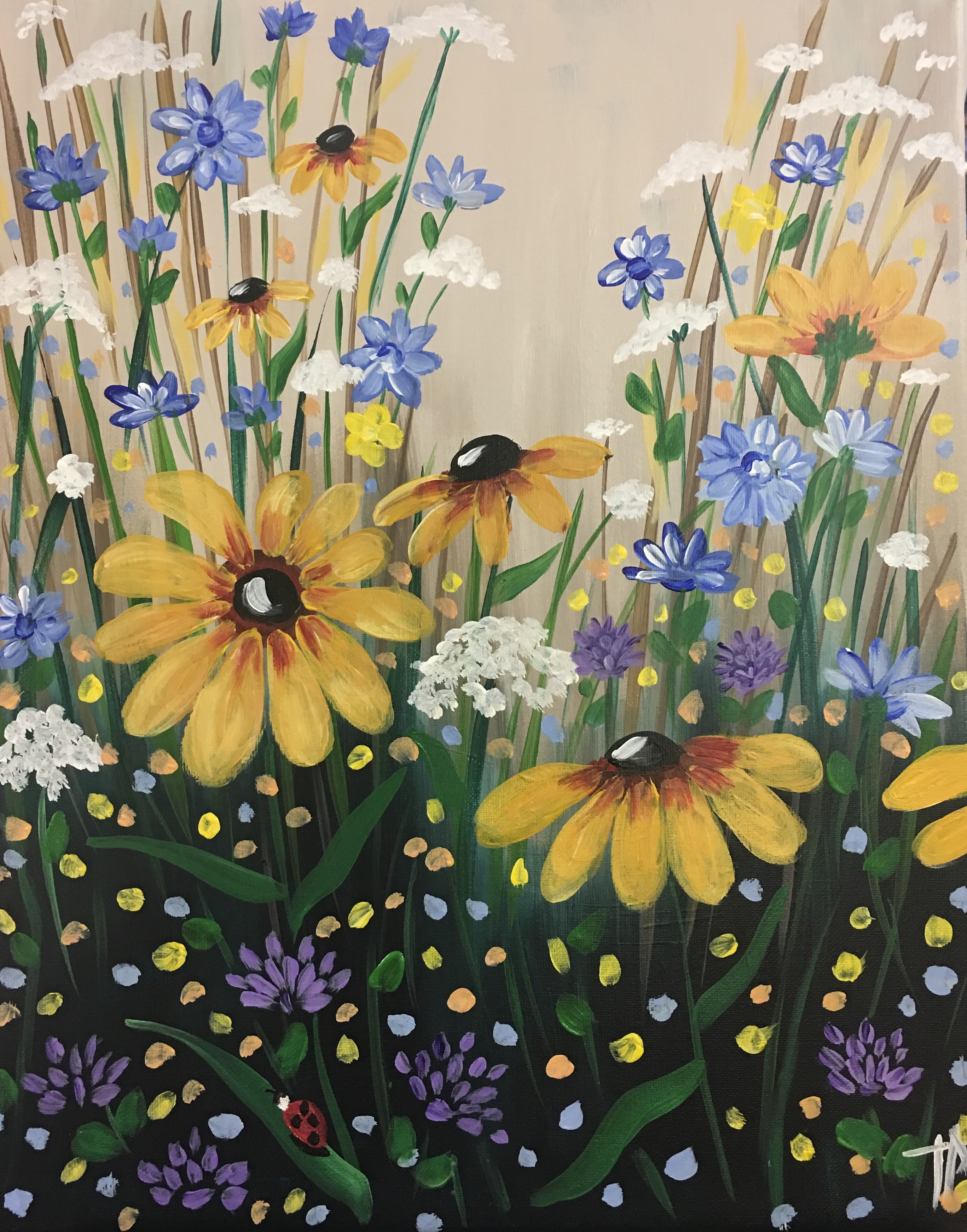 Wine & Canvas - Wildflowers - Paint Party and More