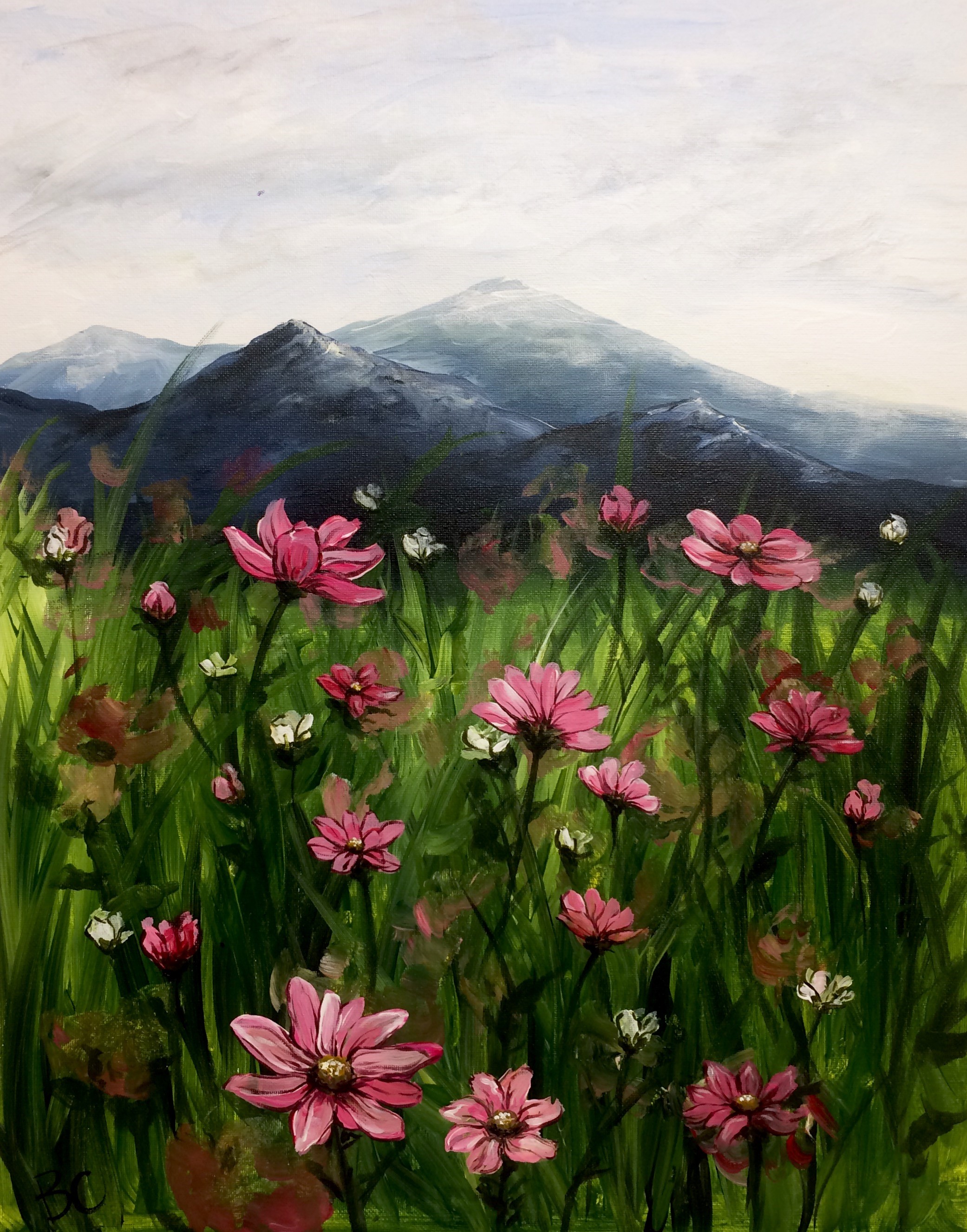 Mountainside Wild Flowers (2) - Uncorked Creations | Binghamton
