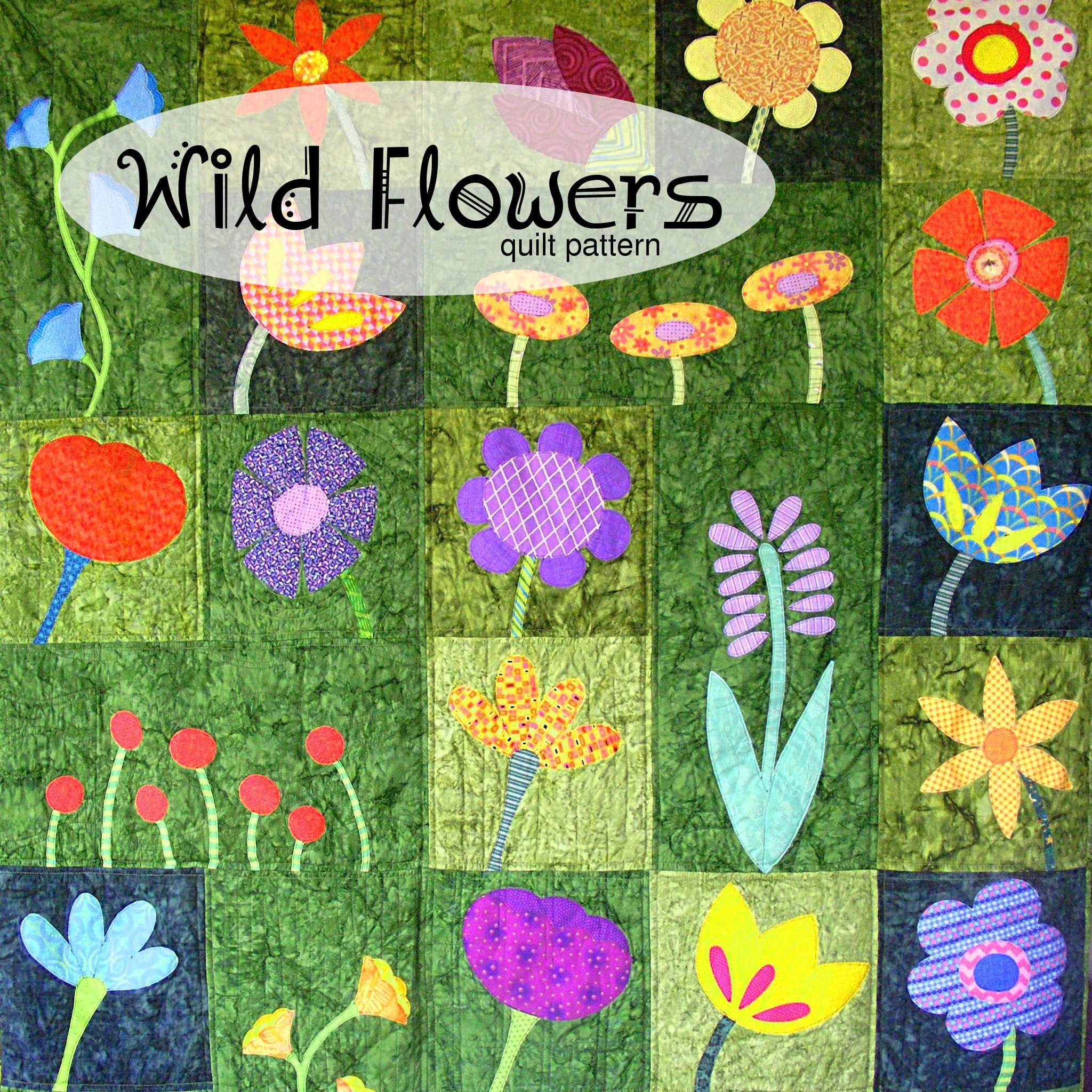 Wild Flowers - applique quilt pattern workshop – Shiny Happy World