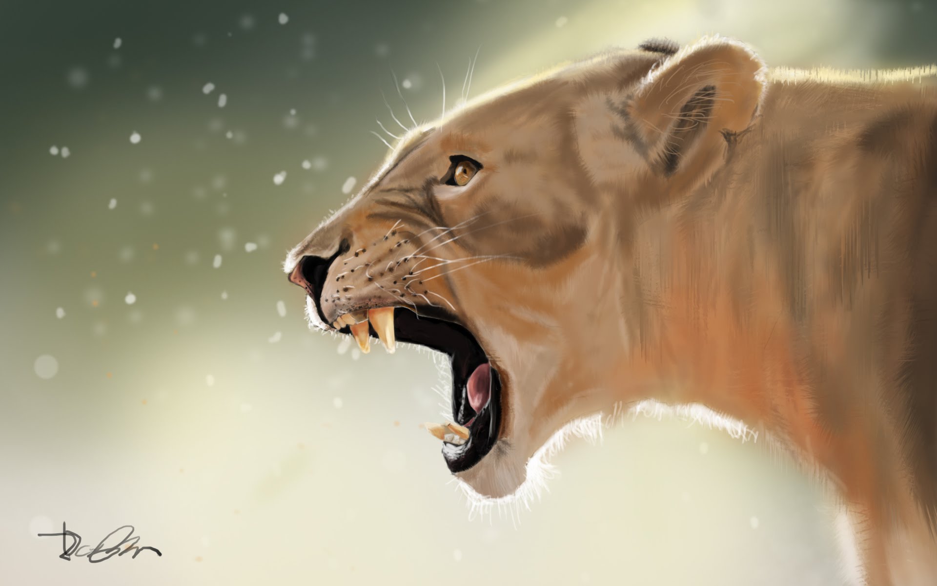 Wild Lioness - Speed Painting [#Photoshop] - YouTube