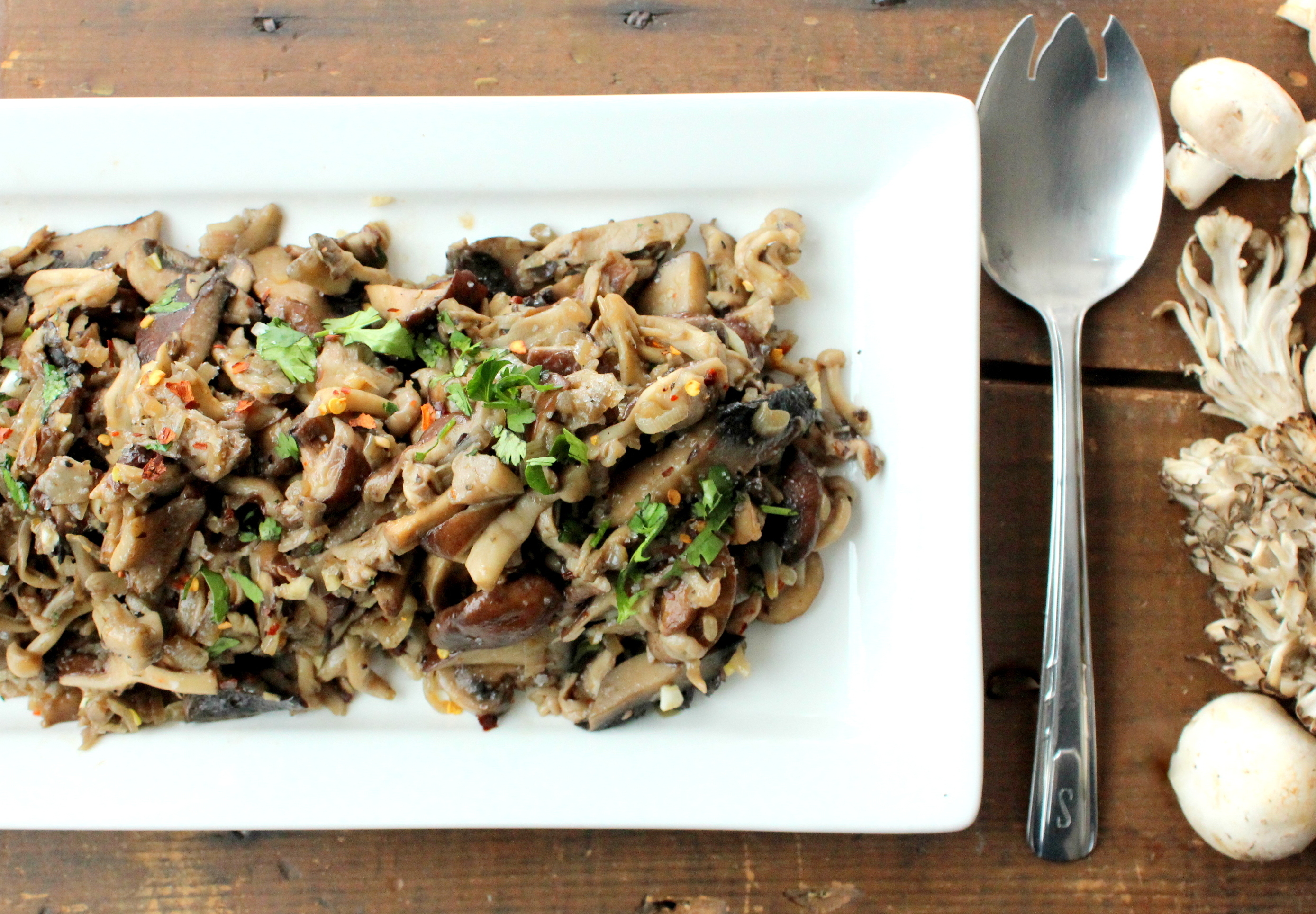 Wild Mushrooms with Shallots and Garlic | How To Feed A Loon