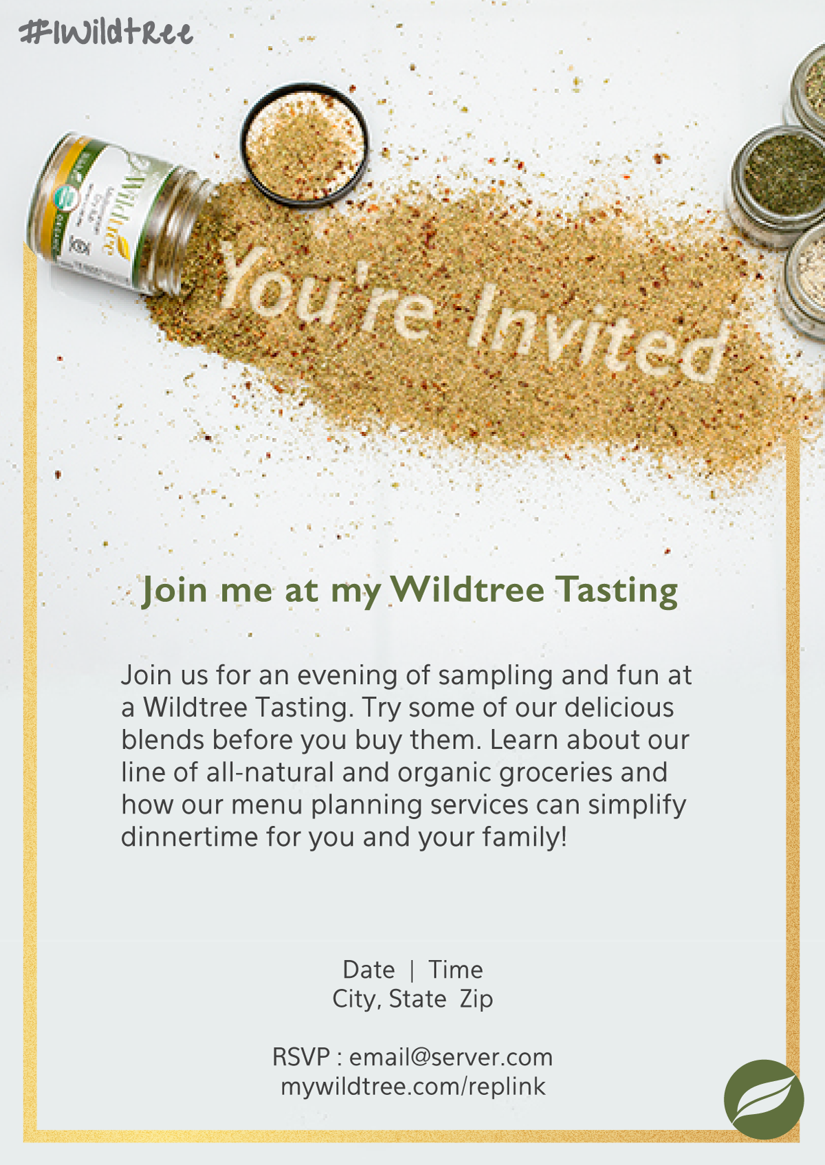 Wildtree Tasting Invitation | Recipes and Food