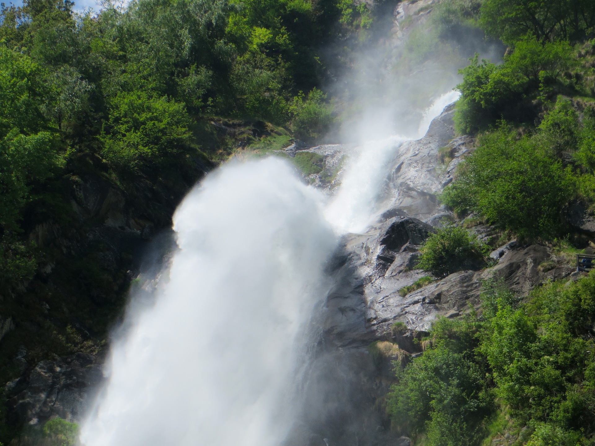 Wild waterfall photo